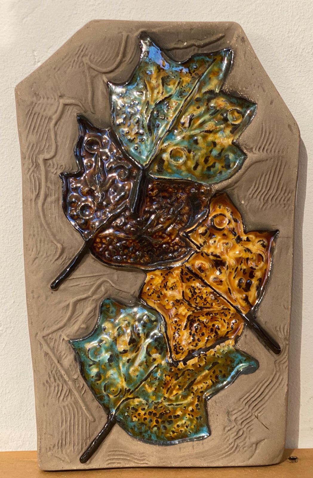 Ceramic Relief Tile Designed By Aimo Nietosvuori For Jie Gantofta, 1970s Sweden photo for sale