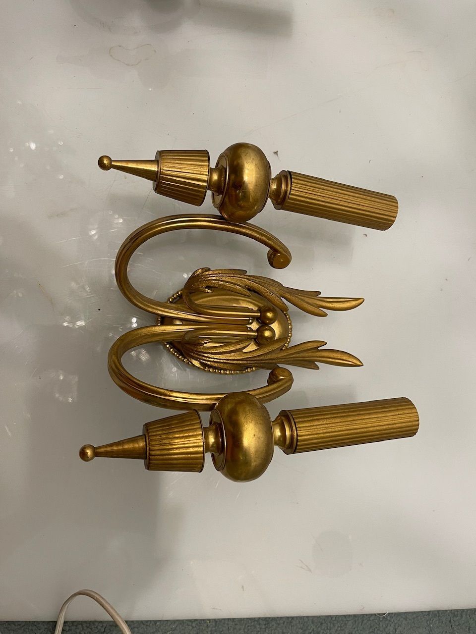 Brass Italian Sconces Set Of 2 By Gaetano Sciolari photo furniture