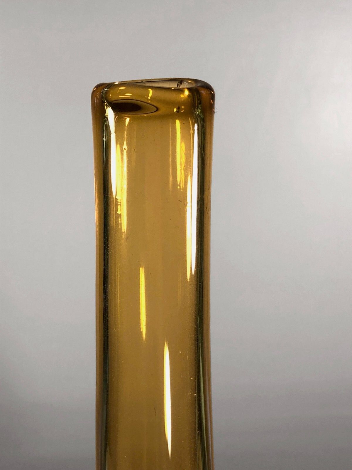 1960 Alex Dieulefit Vase Soliflor Glass Free Form Modernist Morin Ruelland photo furniture