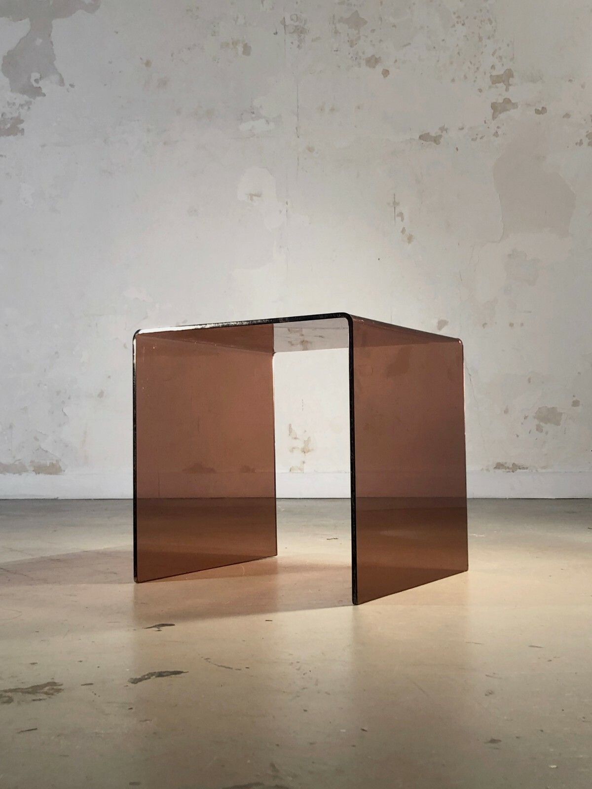 1970 Michel Dumas Postmodernist Space Age Coffee Table Or Bedside Mahey Pergay photo furniture