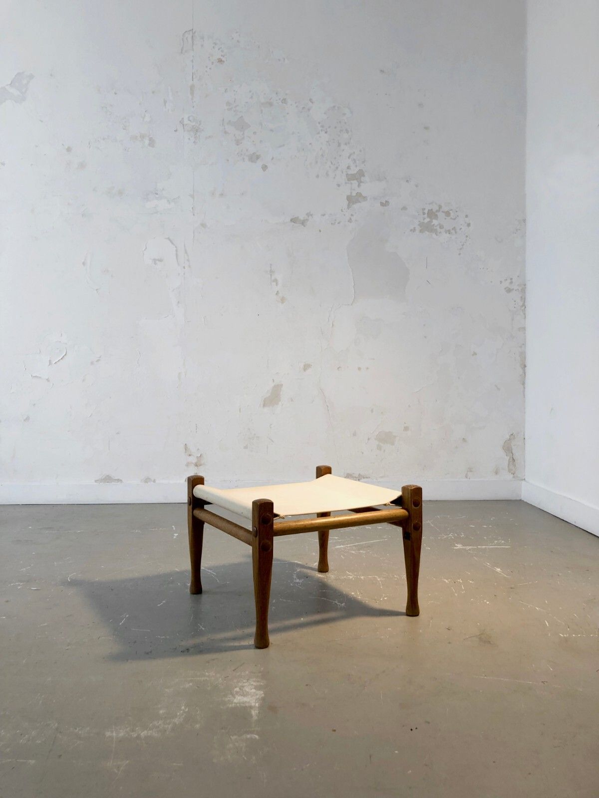 1950 Kaare Klint Safari Stool Modernist Dansk Scandinavian Arne Jacobsen