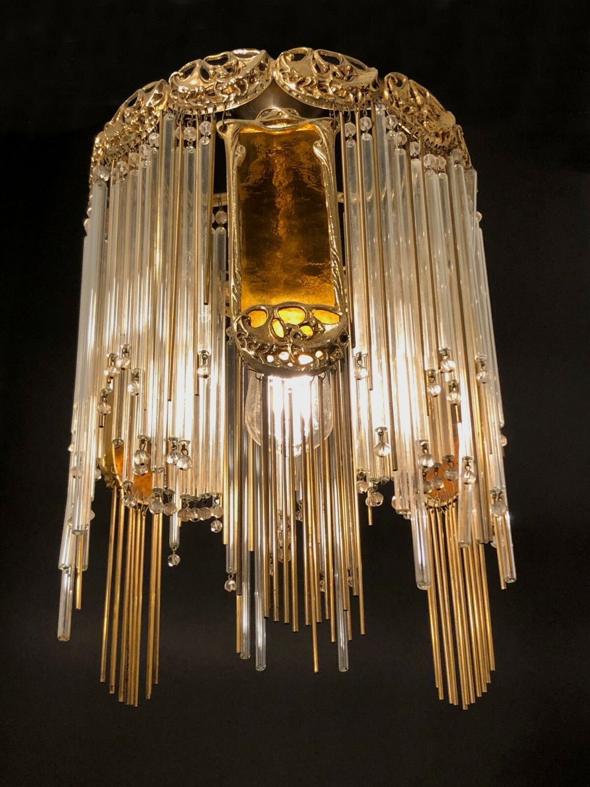 1900 1960 Hector Guimard Chandelier Art Deco New Shabby Chic Neo Classical photo for sale