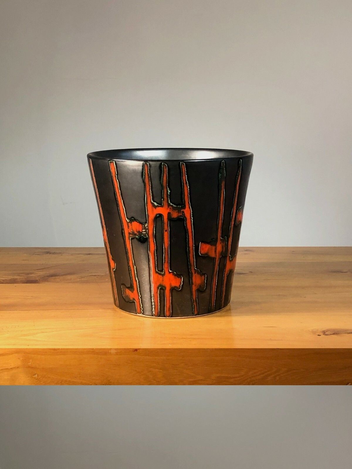 1950 Modernist Shabby Chic Ceramic Flower Pot Vallauris Cloutier Accolay