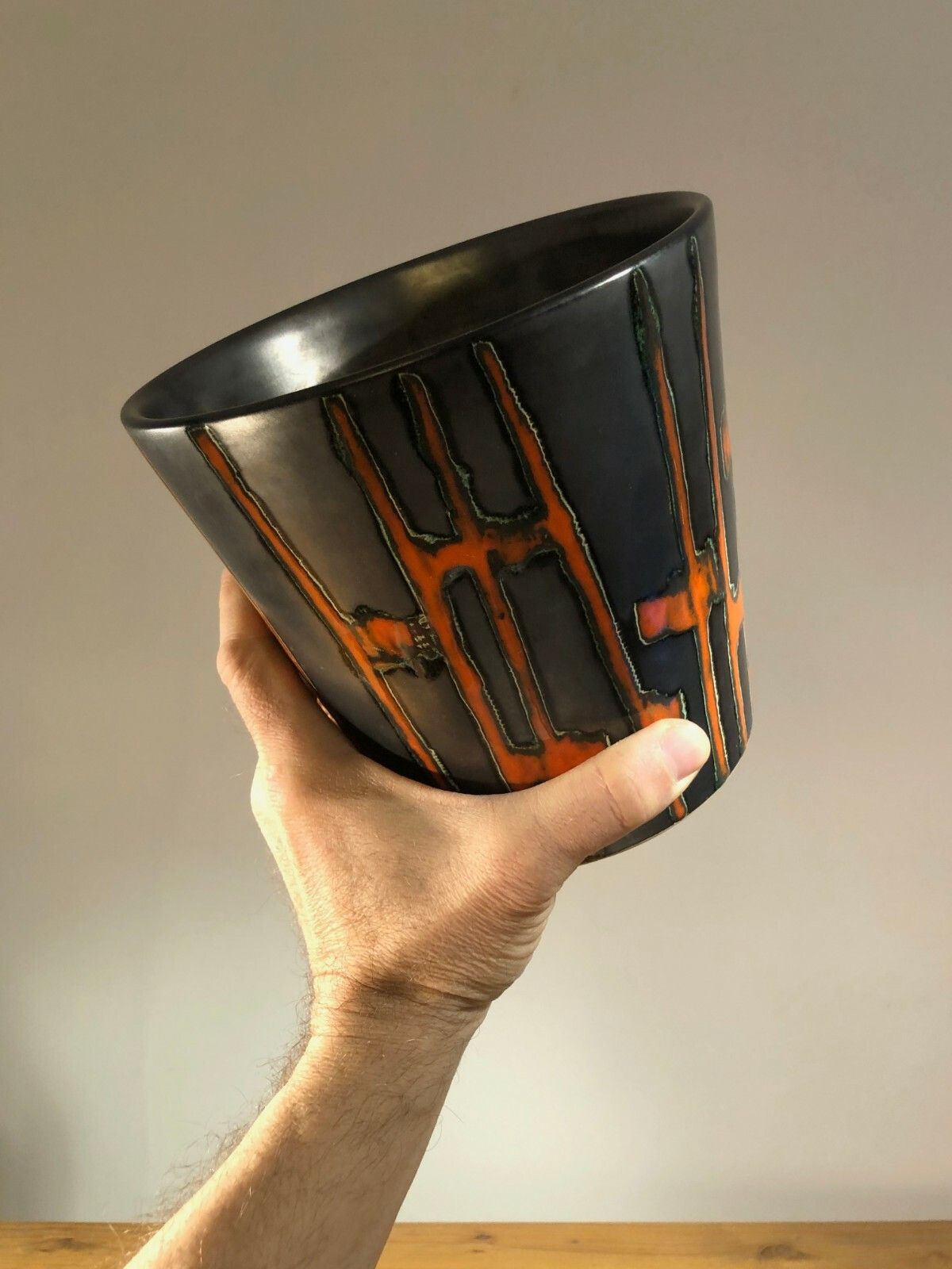 1950 Modernist Shabby Chic Ceramic Flower Pot Vallauris Cloutier Accolay photo furniture