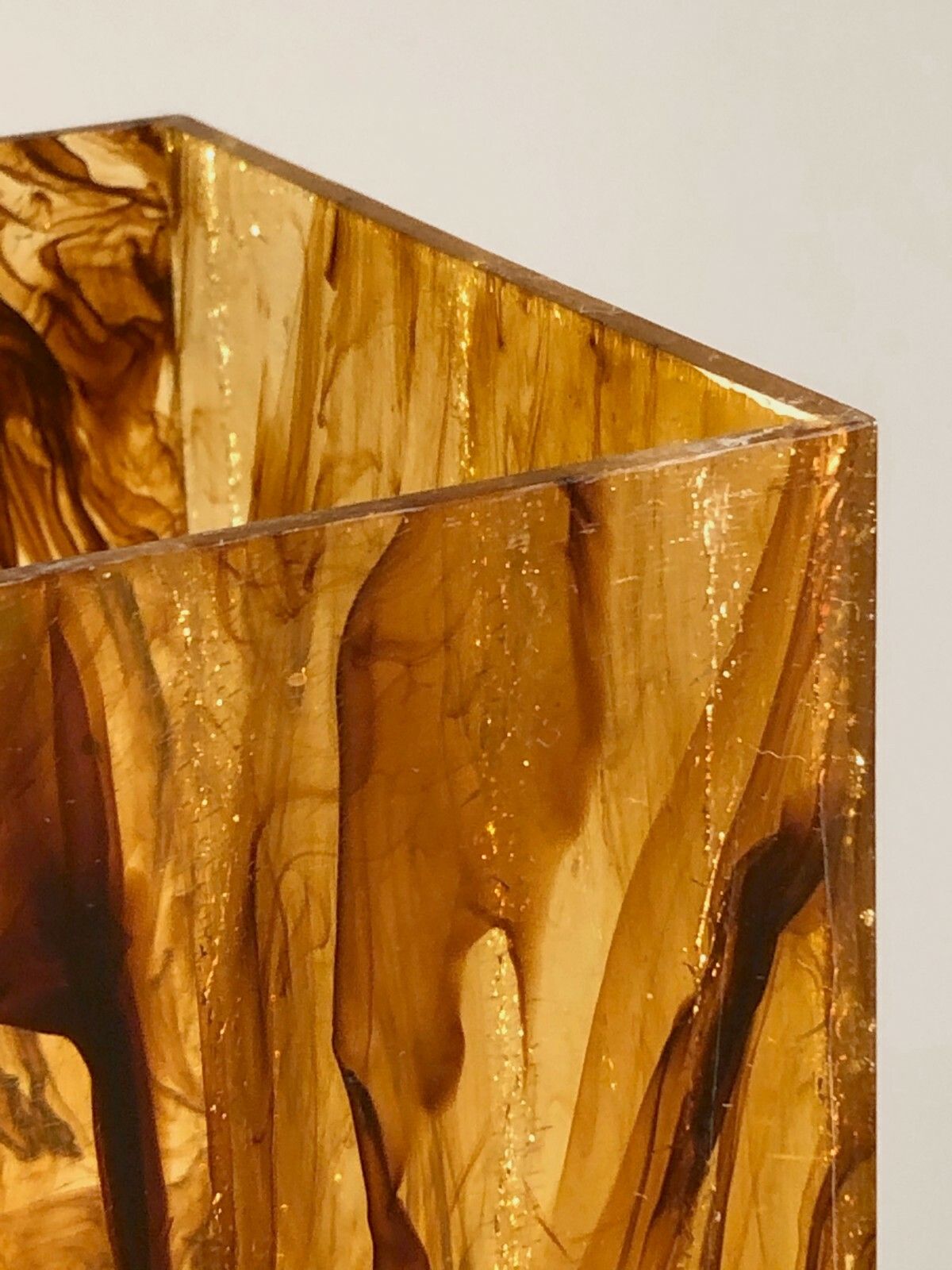 1970 Philippe Cheverny 1 Vase Post Modernist Pop Shabby Chic Lucite Plexiglas photo 505.0