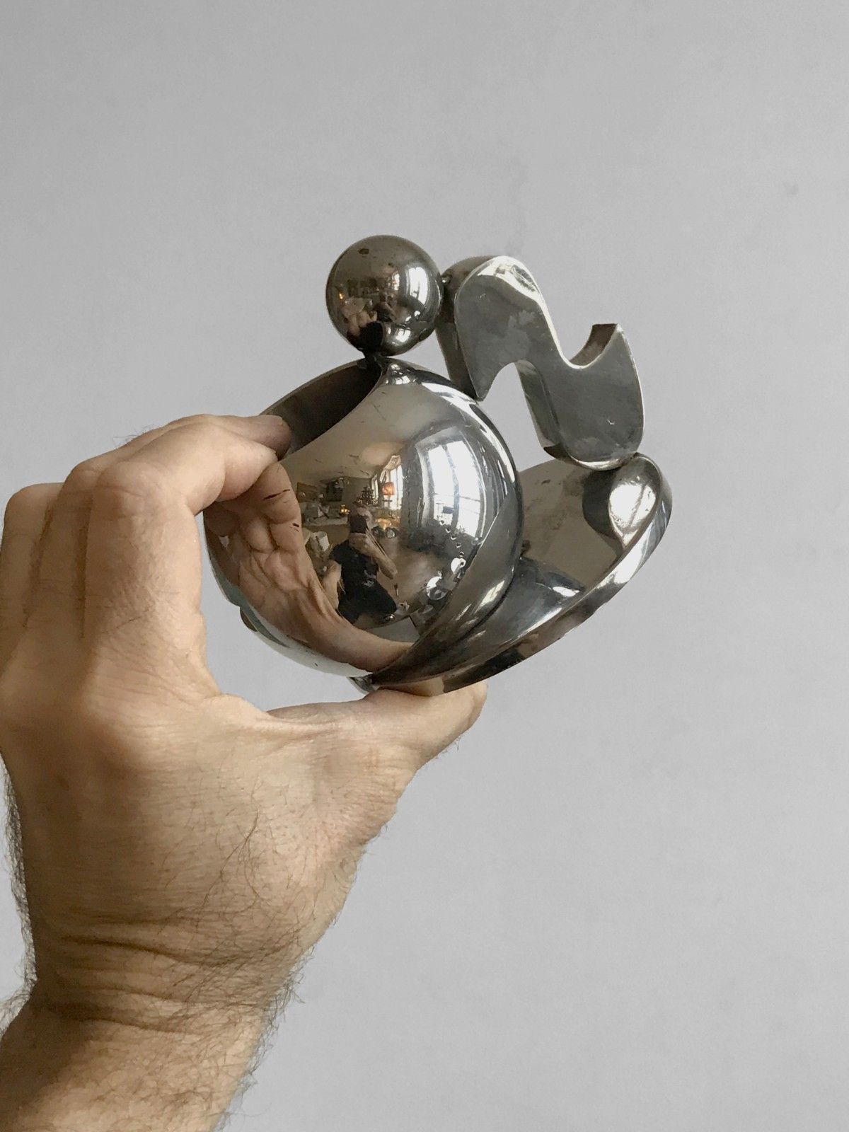 1970 1980 Rosette Bir Sculpture Bougeoir Modernist Memphis Candlestick photo furniture