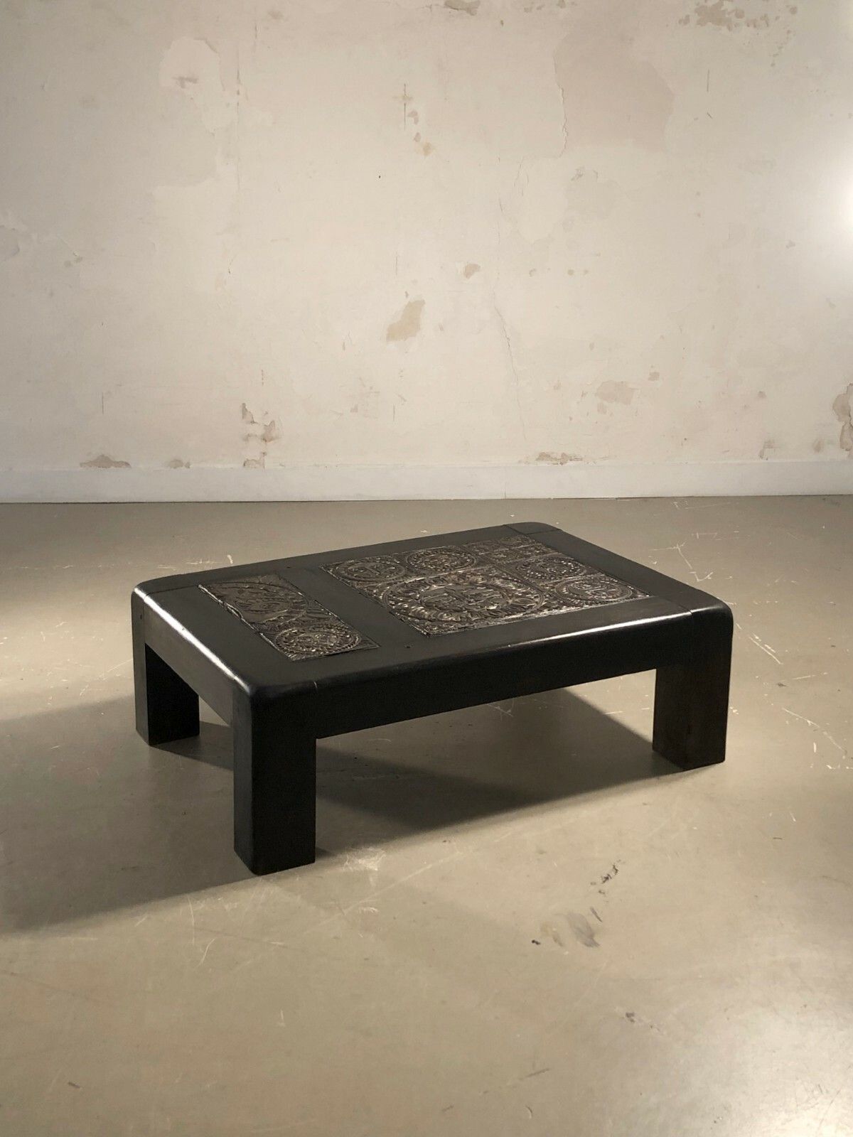 1970 Roland Zobel Les Cyclades Modernist Brutalist Bass Table Capron Vallauris photo furniture
