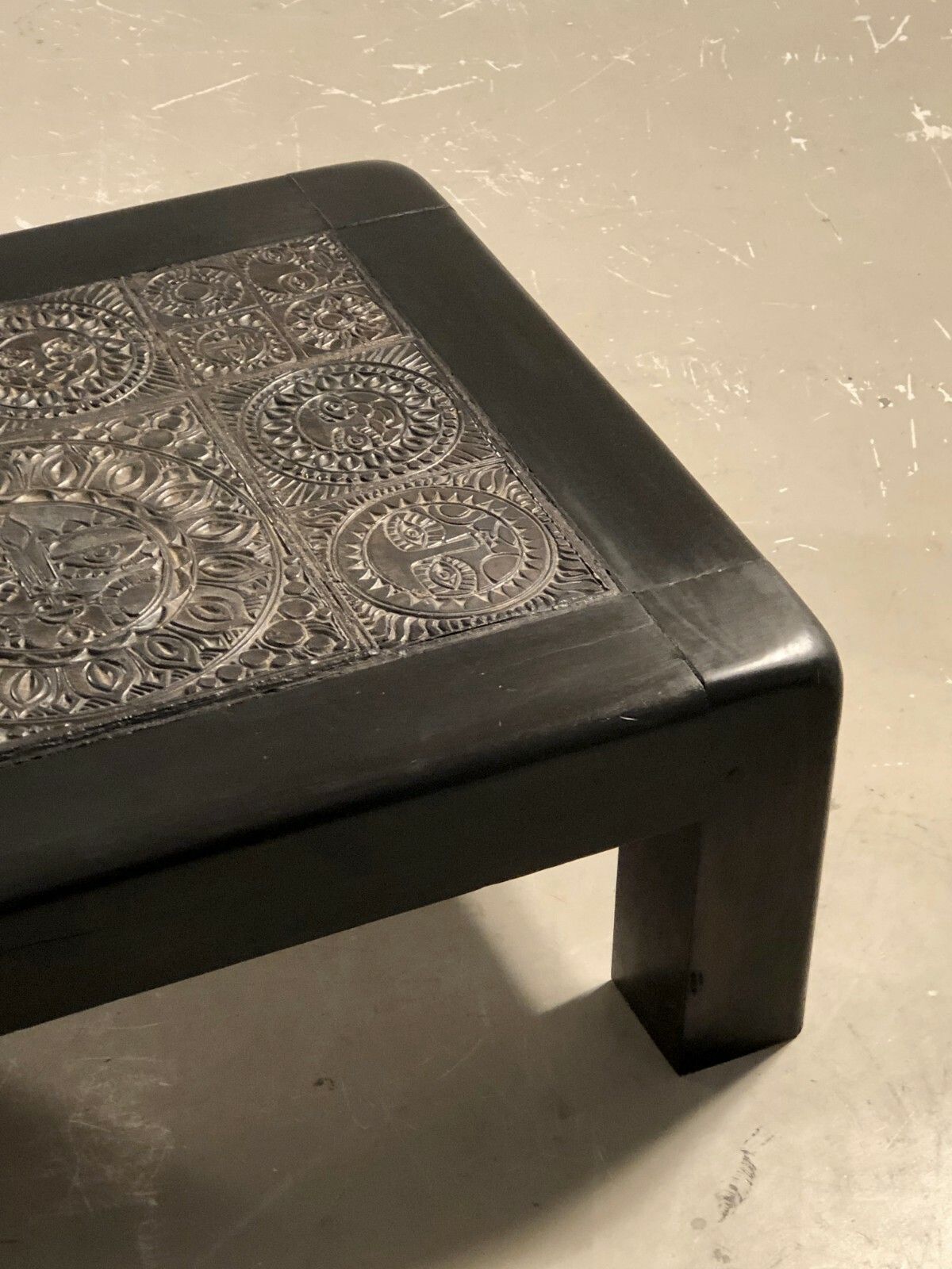 1970 Roland Zobel Les Cyclades Modernist Brutalist Bass Table Capron Vallauris photo vinterior