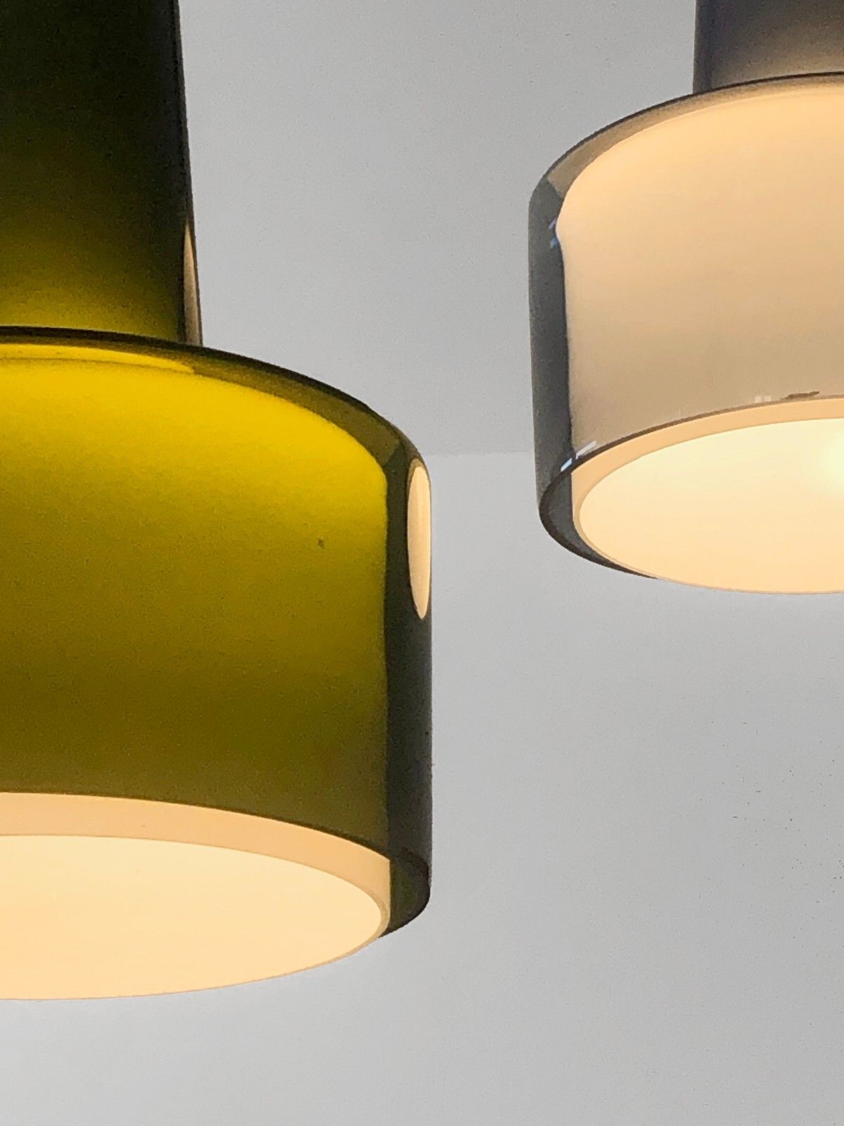 1960 Bent Nordsted Fog & Morup 2 Suspension Chandeliers Modernist Scandinavian Dansk photo vinterior
