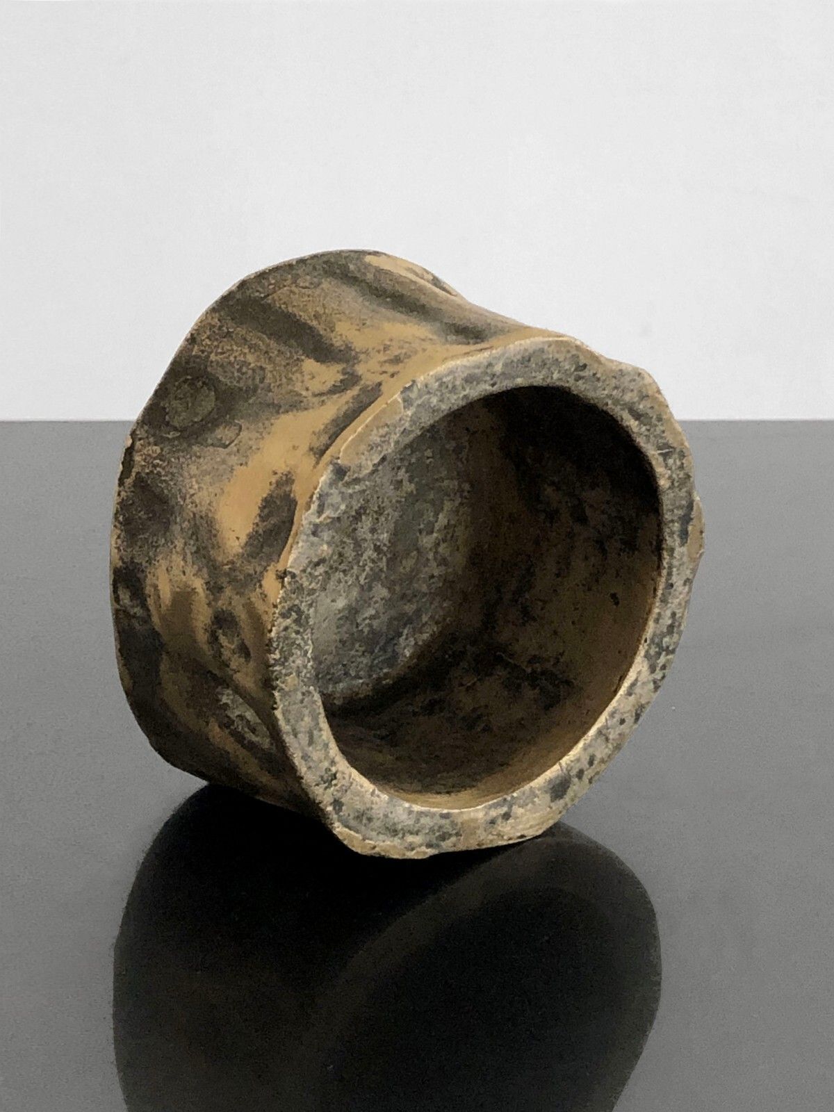 1970 Shabby Chic Sculpture Ashtray Vacuum Bag Brutalist Monique Gerber photo Home Decor