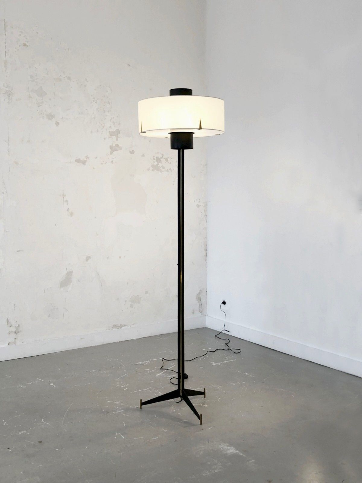 1950 Arlus Modernist Fifties Shabby Chic Streetlight Stilnovo Arteluce Disderot photo 5474.0