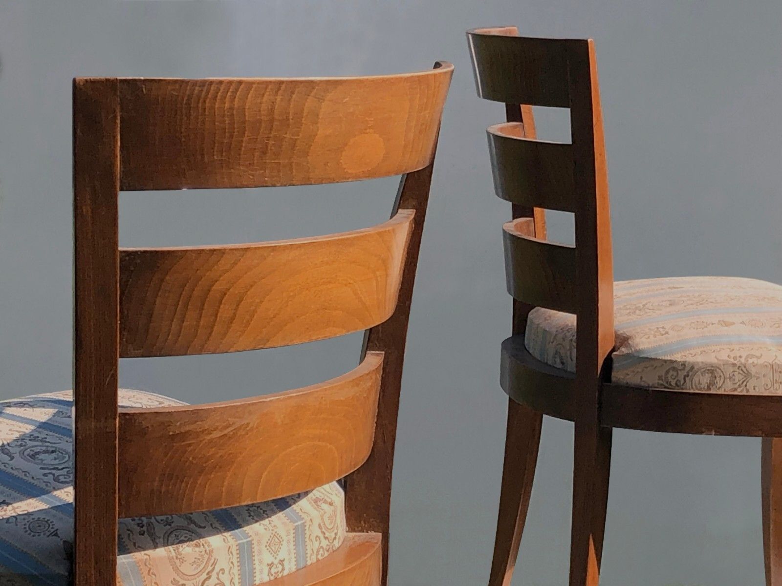 photo furniture 1930 Jean Pascaud 2 Chairs Art Deco Neo Classical Shabby Chic Leleu Ruhlmann