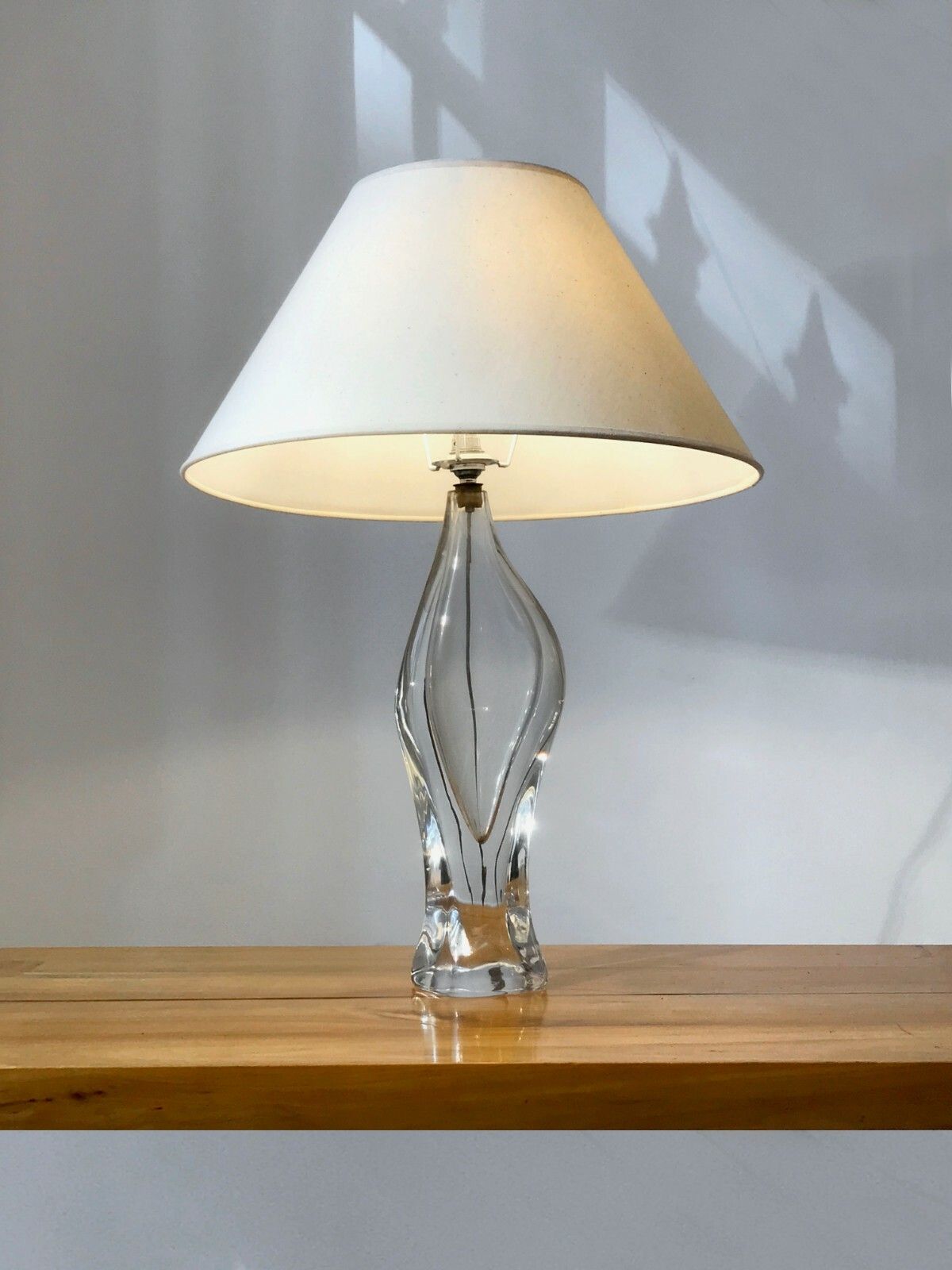 1960 Sevres Large Modernist Glass Lamp Free Form Murano Sarpaneva
