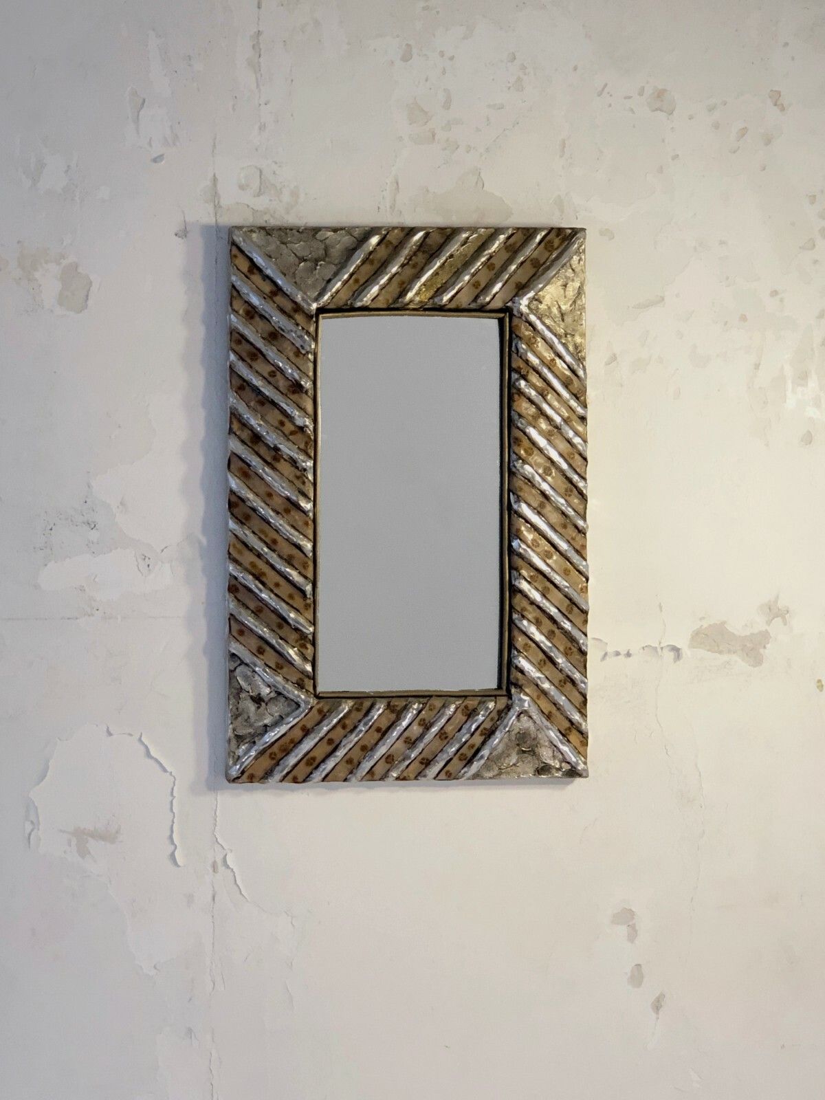 1970 Fitterman Mirror Art Deco Modernist Artist Sculpture Shabby Chic