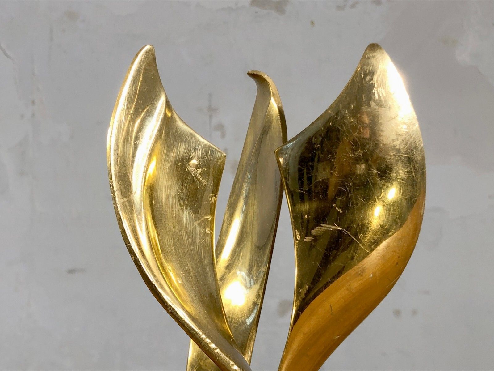 1970 Martine Mercier Sculpture Trophee Shabby Chic Brutalist Bronze photo furniture