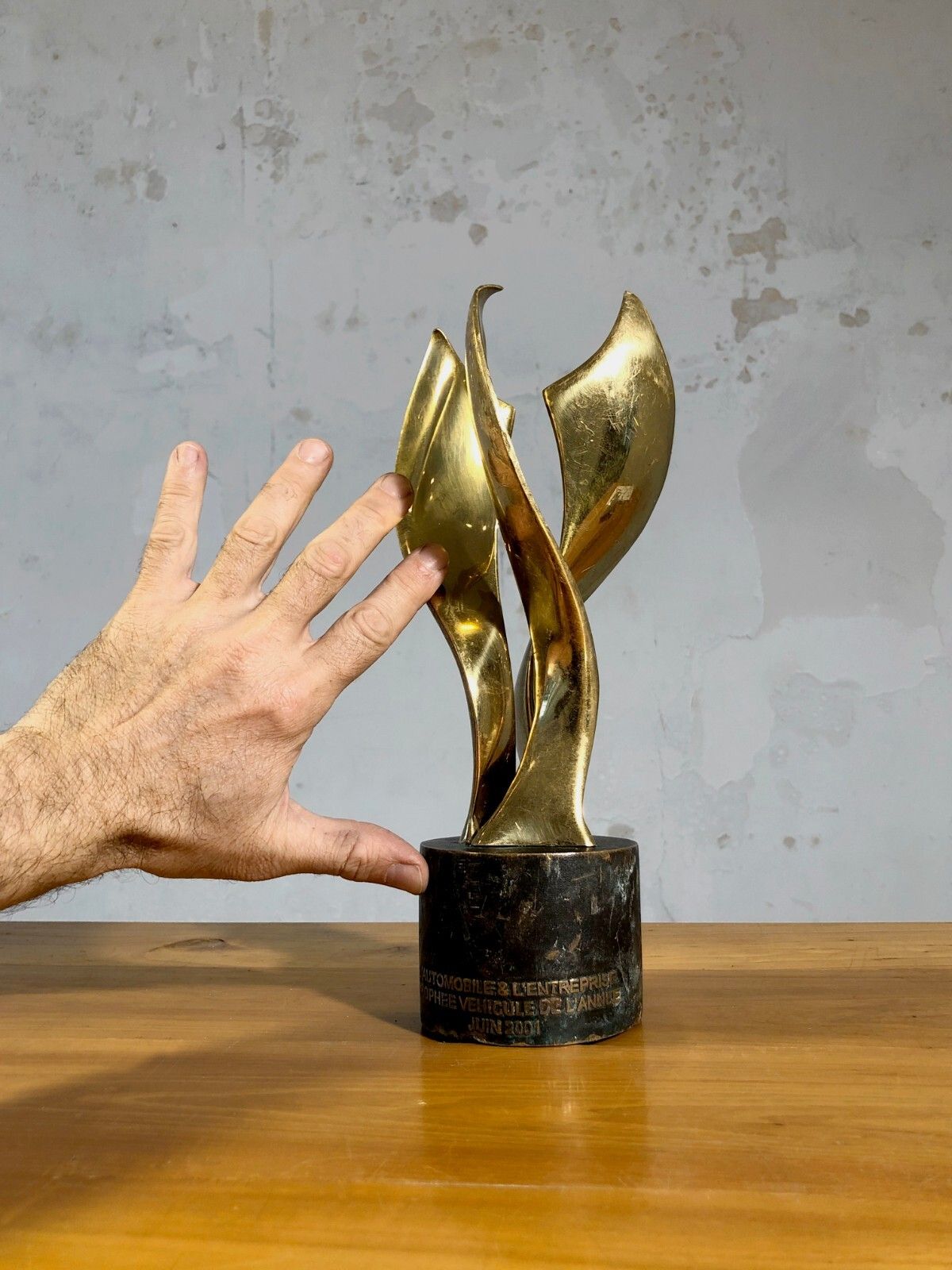 1970 Martine Mercier Sculpture Trophee Shabby Chic Brutalist Bronze photo 337.0