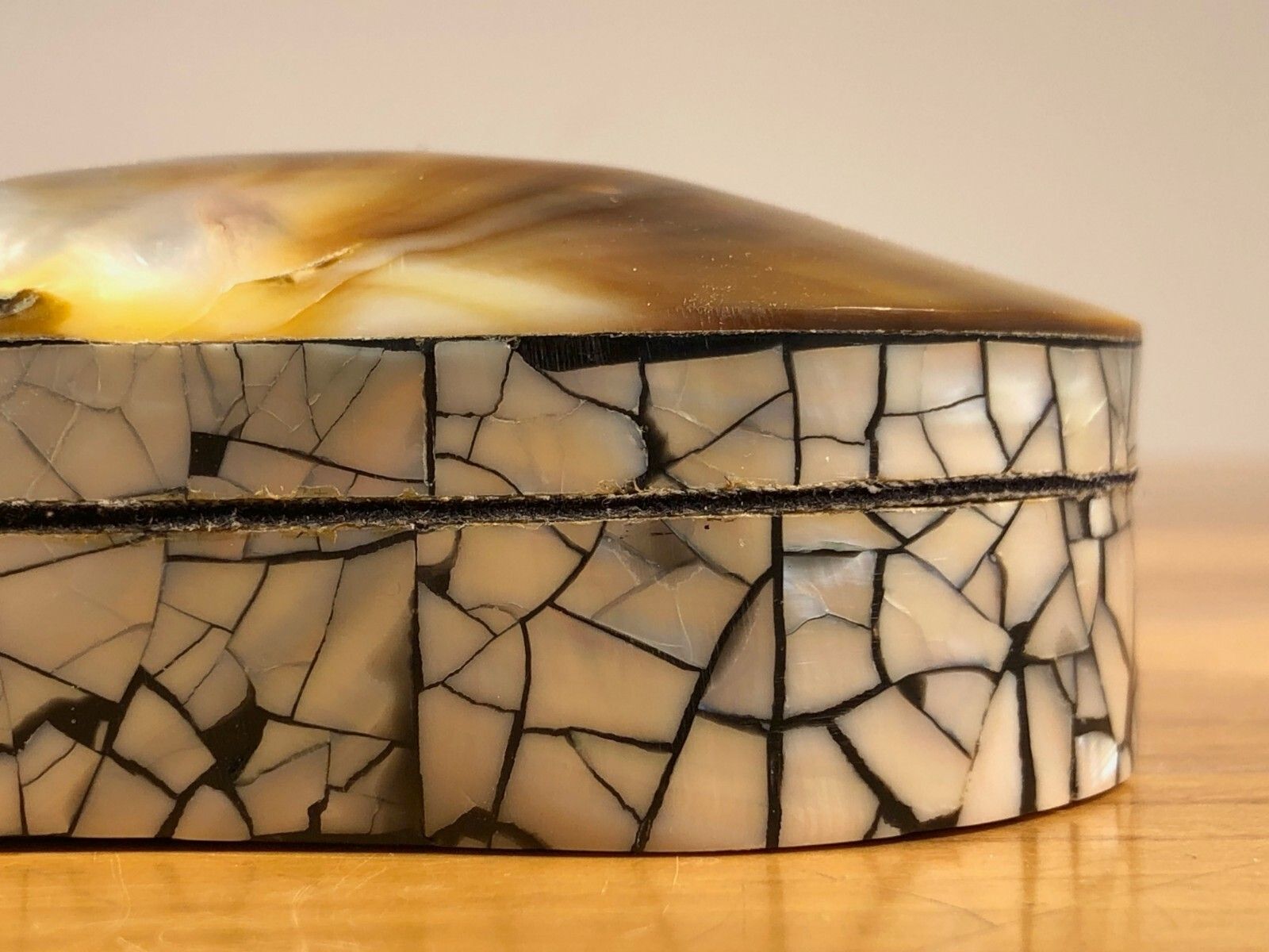 photo furniture I1970 Art Deco Neo Classical Brutalist Shabby Chic Mother Of Pearl Shell Box Jansen