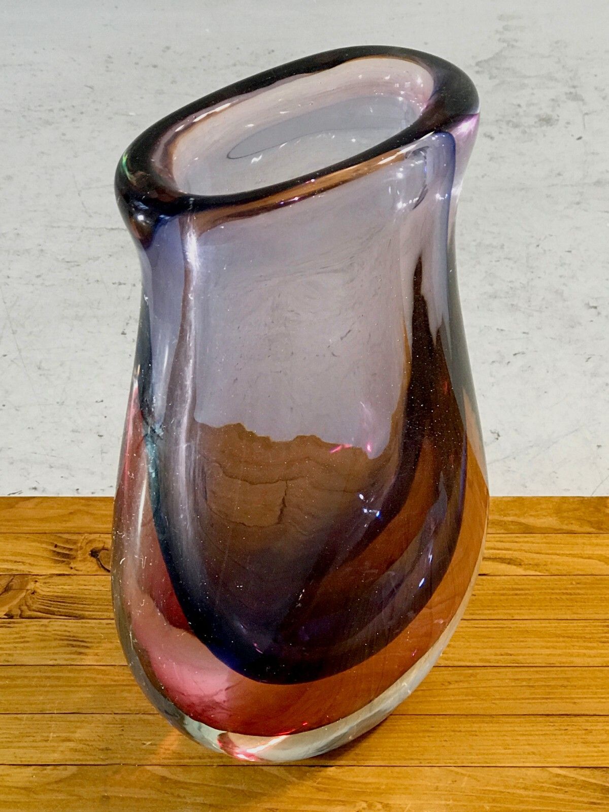 1960 Flavio Poli Submerged Seguso Vase Venini Murano Venice Shabby Chic photo for sale