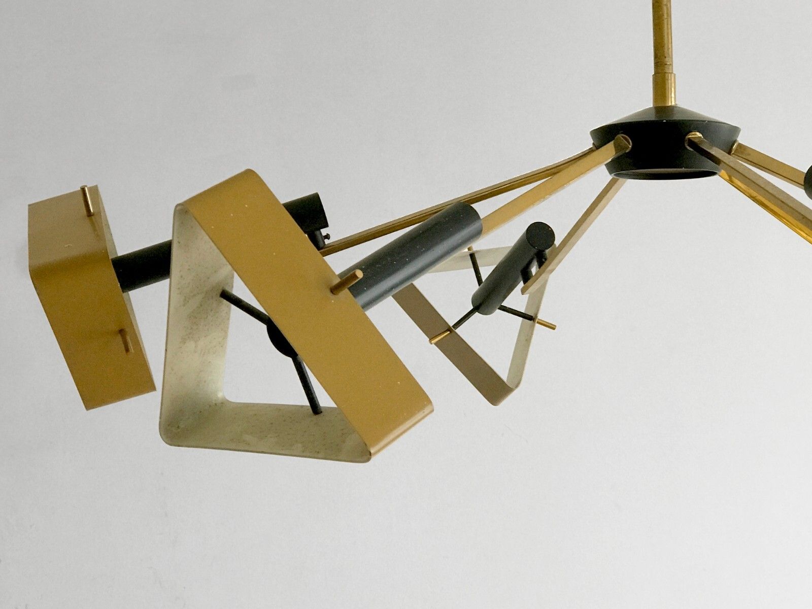 photo furniture 1950 Oscar Torlasco Lumi Suspension Modernist Bauhaus Constructivist Stilnovo