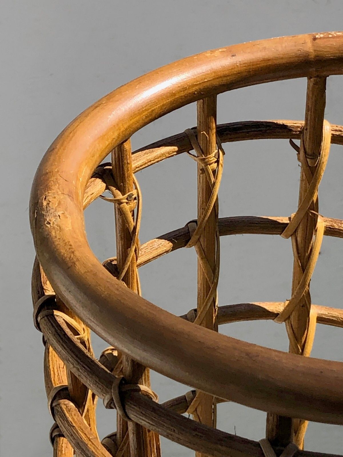 1950 Modernist Brutalist Folk Art Basket Audoux Minnet Sognot Mategot photo for sale
