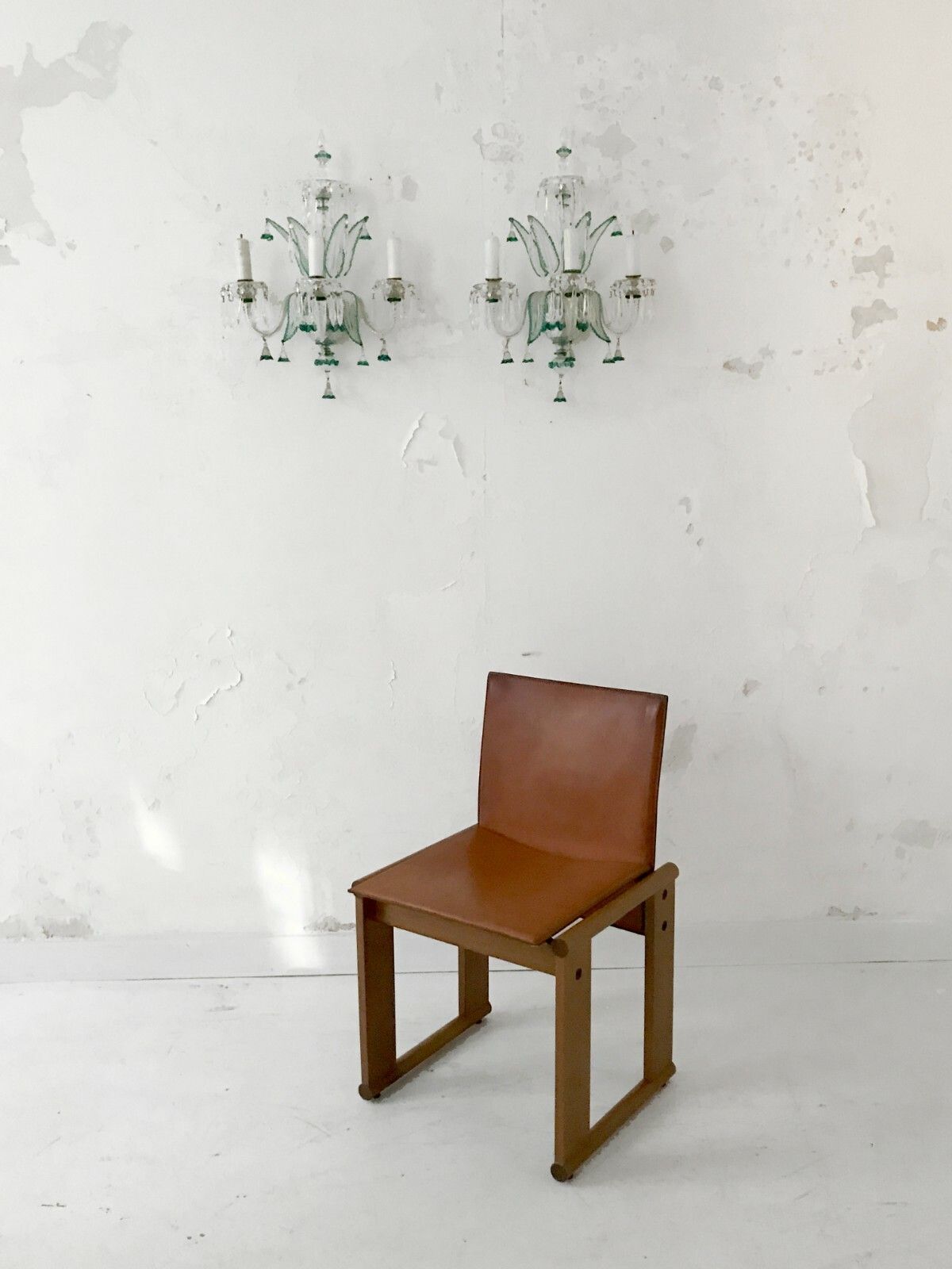 1960 Veronese Flavio Poli 2 Glass Appliques Venini Murano Venise Shabby Chic photo furniture
