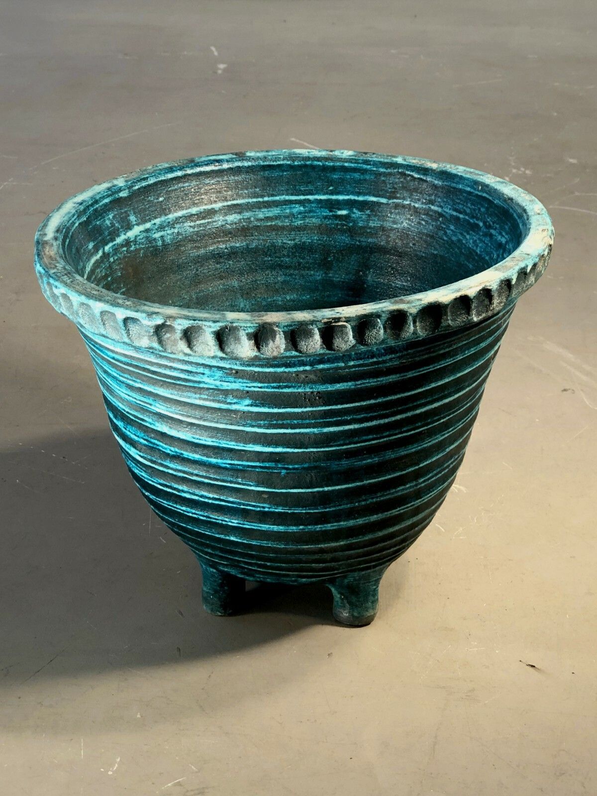 1950 Accolay Huge Pot / Ceramic Vase Modernist Free Form Vallauris Capron photo 1516.0