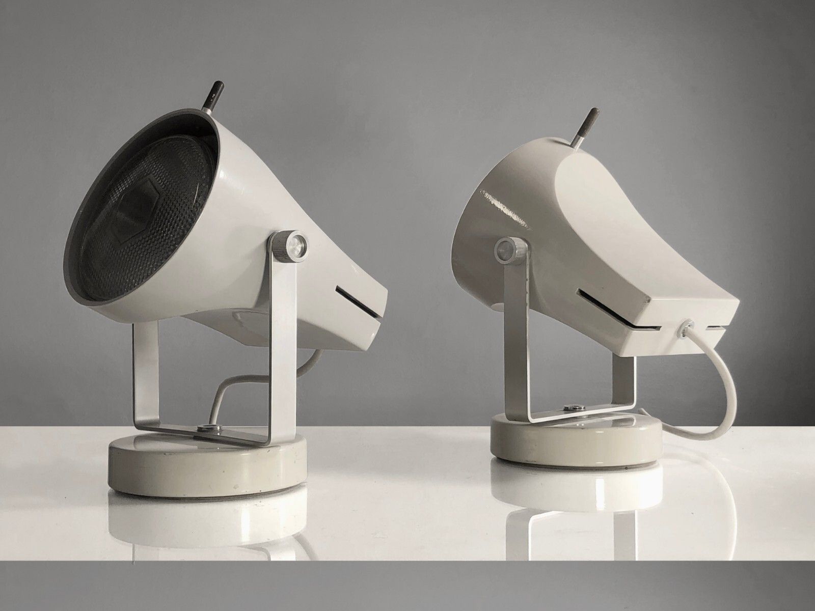 1970 Etienne Fermigier 2 Lamps F 39 Disderot Modernist Stilnovo Arteluce photo Lighting