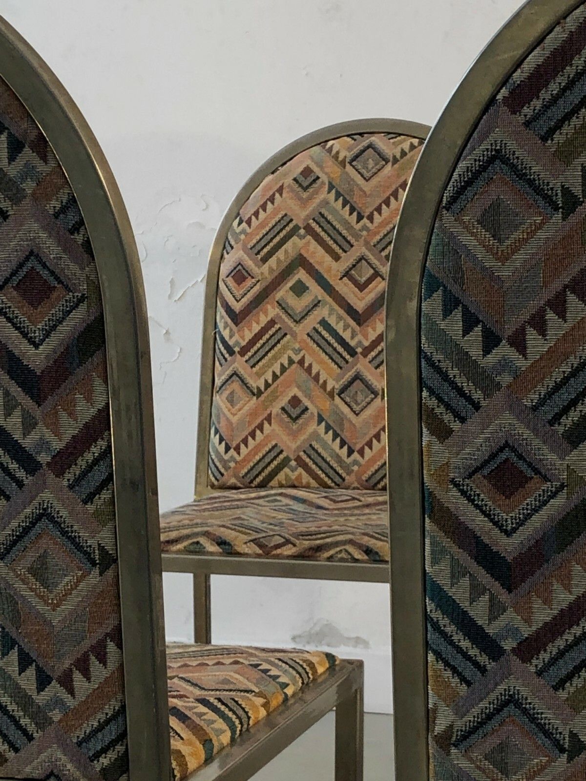 1980 Willy Rizzo 4 Chairs Post Modernist Memphis Bauhaus Sottsass Szekely photo furniture
