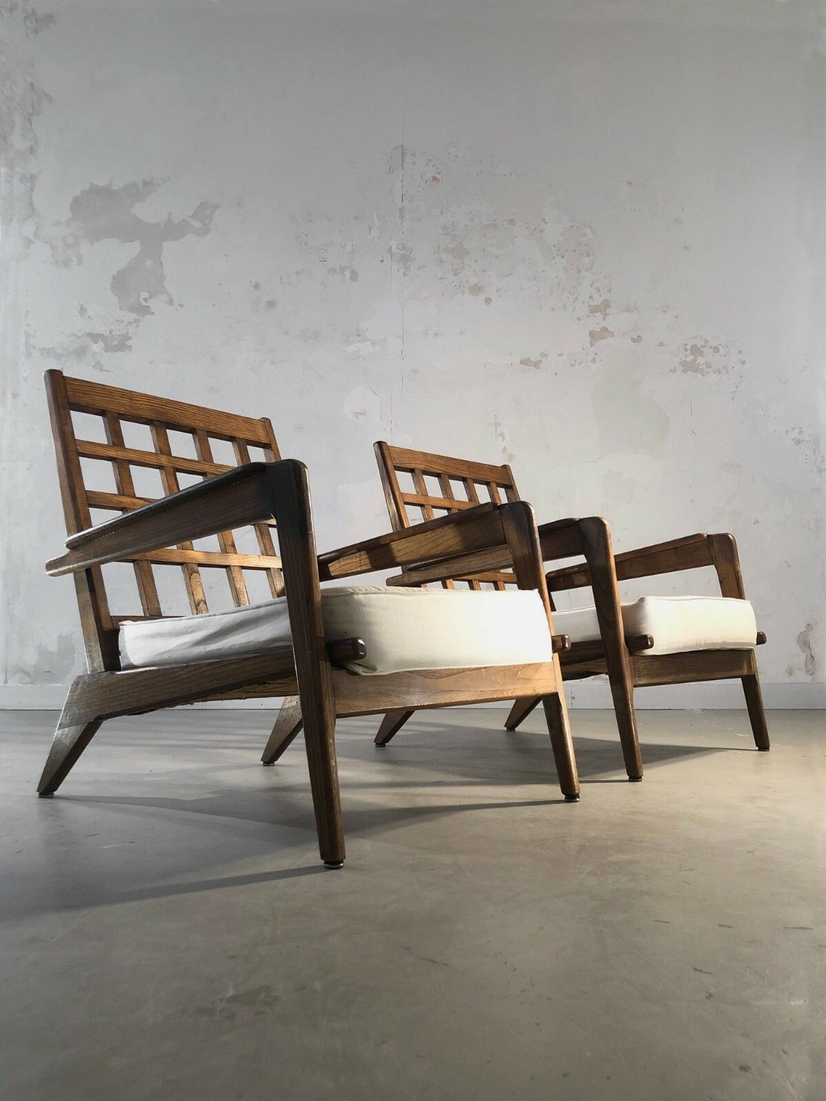 1960 2 Modernist Chairs Reconstruction Bauhaus René Gabriel Guariche Chapo photo 15159.0