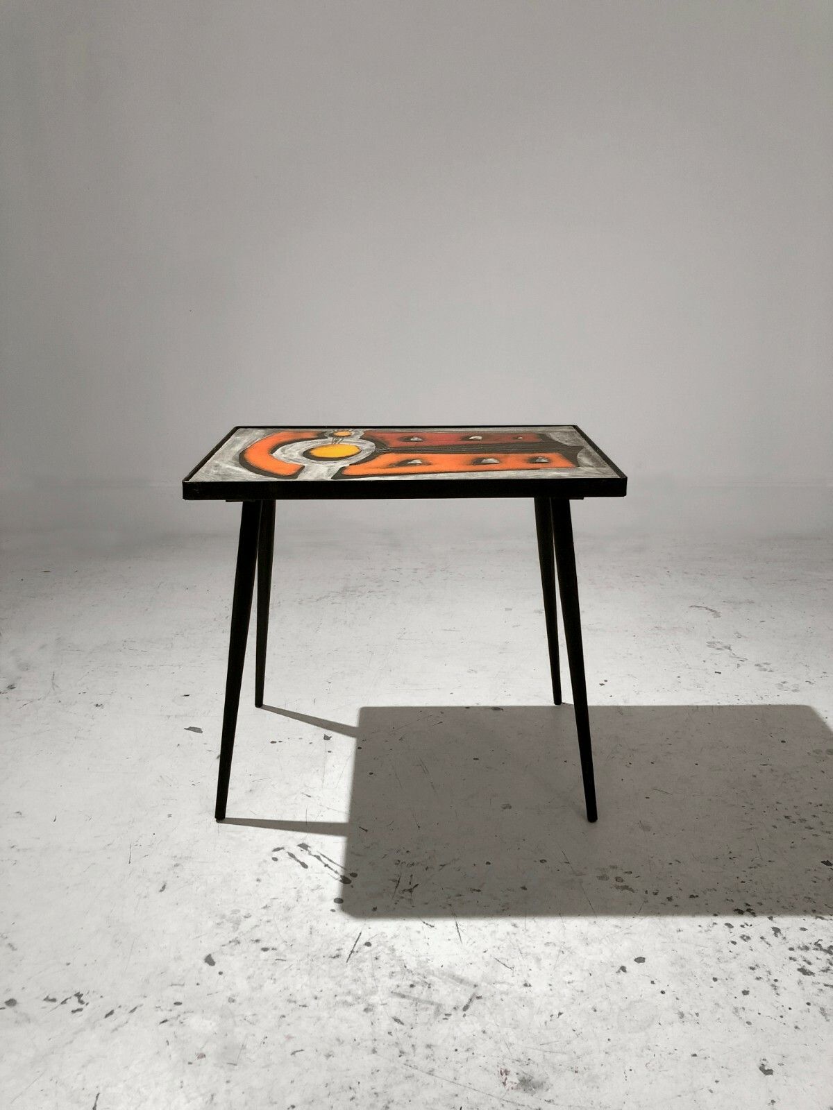1950 Jean & Robert Nailier Ceramic Coffee Table Vallauris Capron Chambost photo furniture