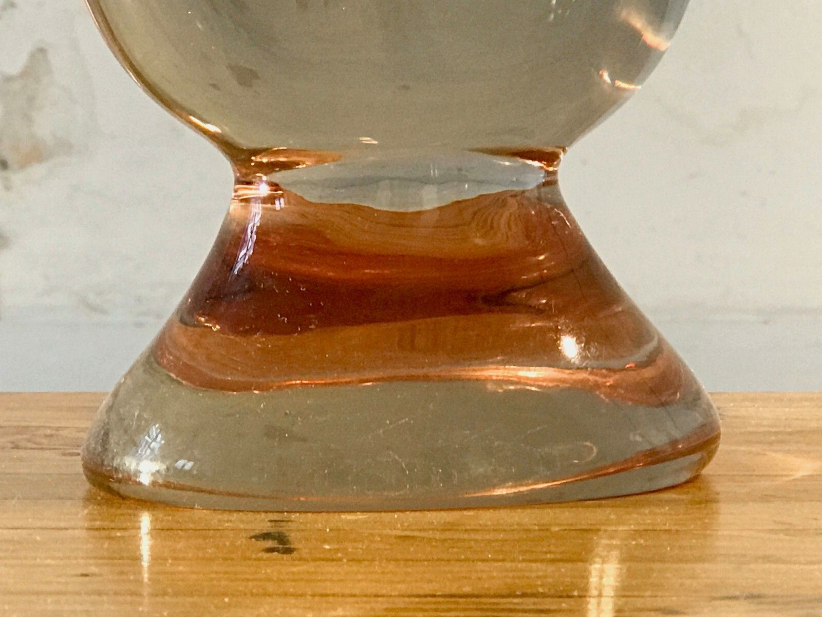 photo for sale 1970 Sevres Glass Sculpture Vase Free Form Modernist Memphis Murano Venini