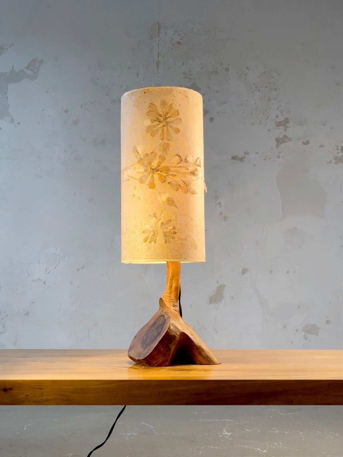 1970 Modernist Brutalist Lamp Shabby Chic Noll Nakashima Chapo Audoux Minnet
