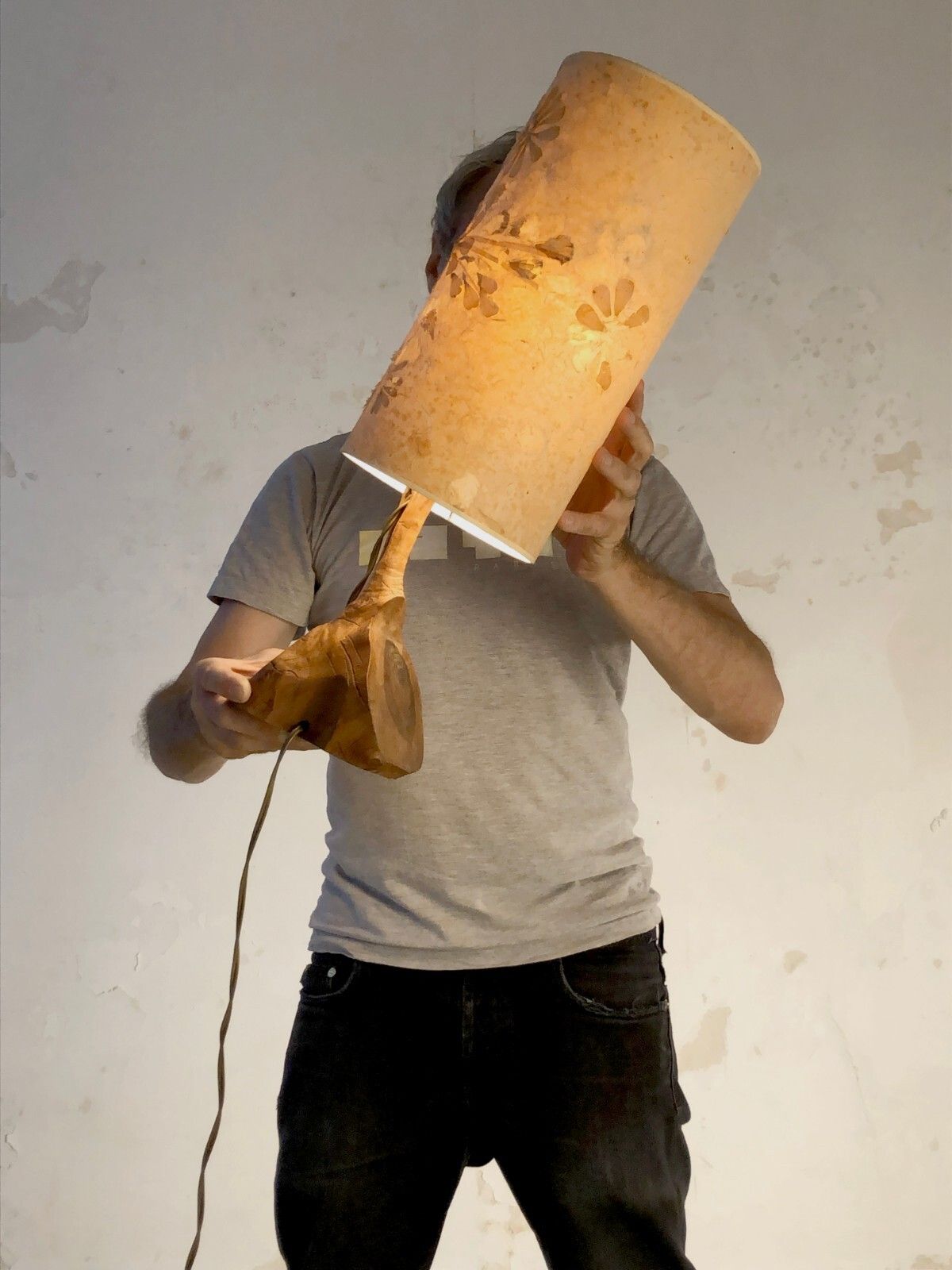 1970 Modernist Brutalist Lamp Shabby Chic Noll Nakashima Chapo Audoux Minnet photo Lighting