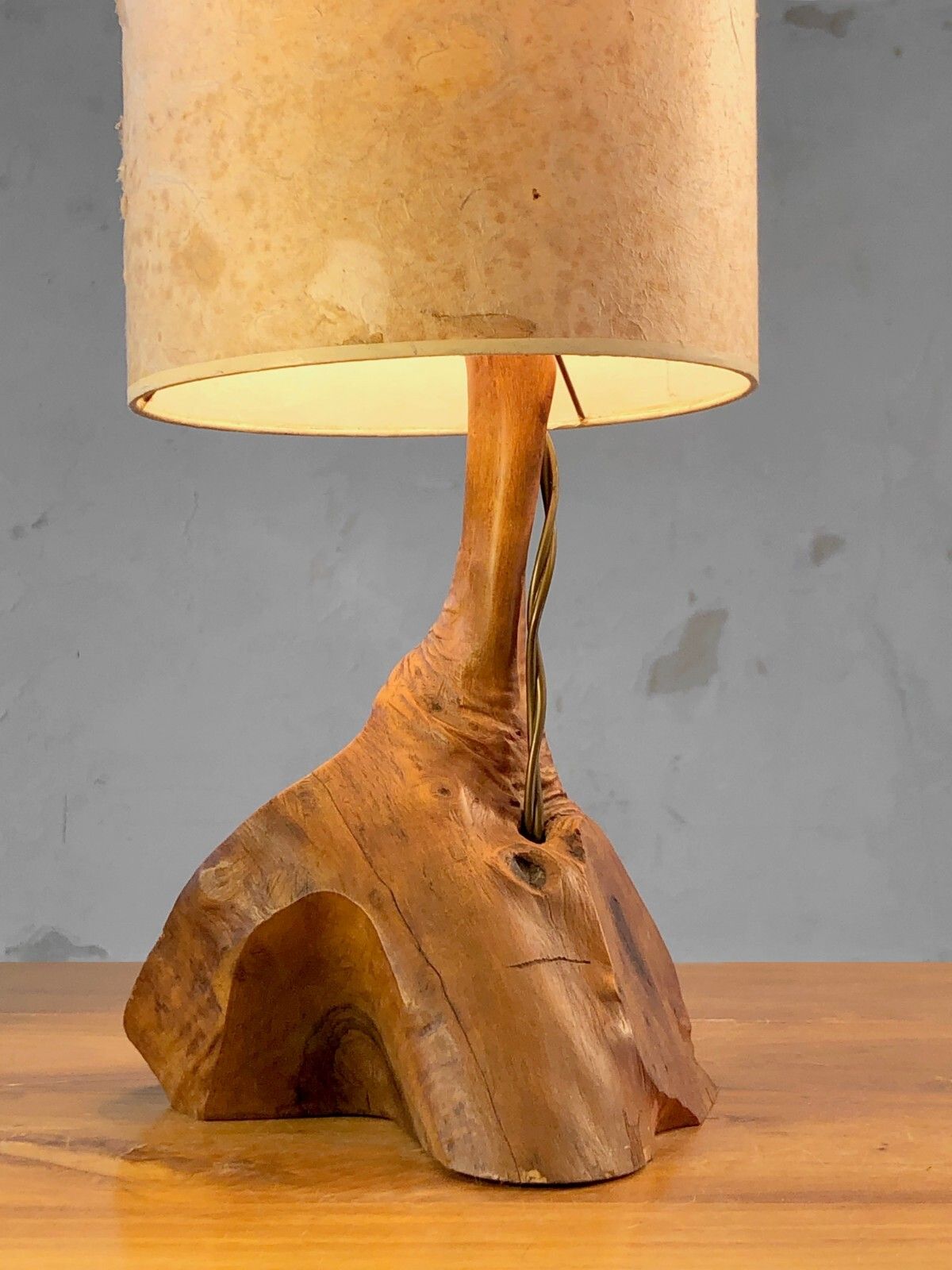 1970 Modernist Brutalist Lamp Shabby Chic Noll Nakashima Chapo Audoux Minnet photo buy
