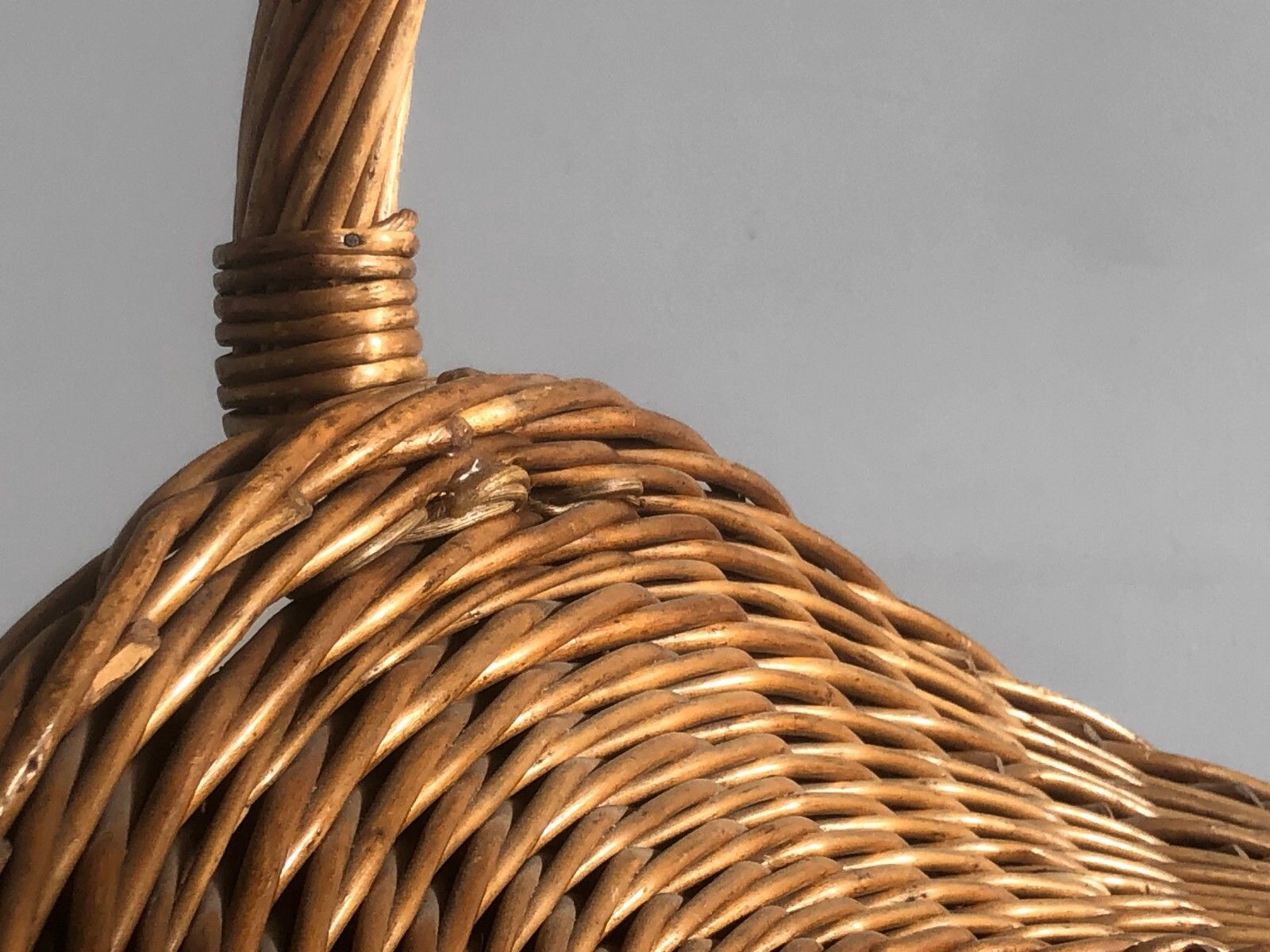 1970 Modernist Brutalist Modernist Fire Arts Modern Rustic Book Holder Basket Sognot photo vinterior