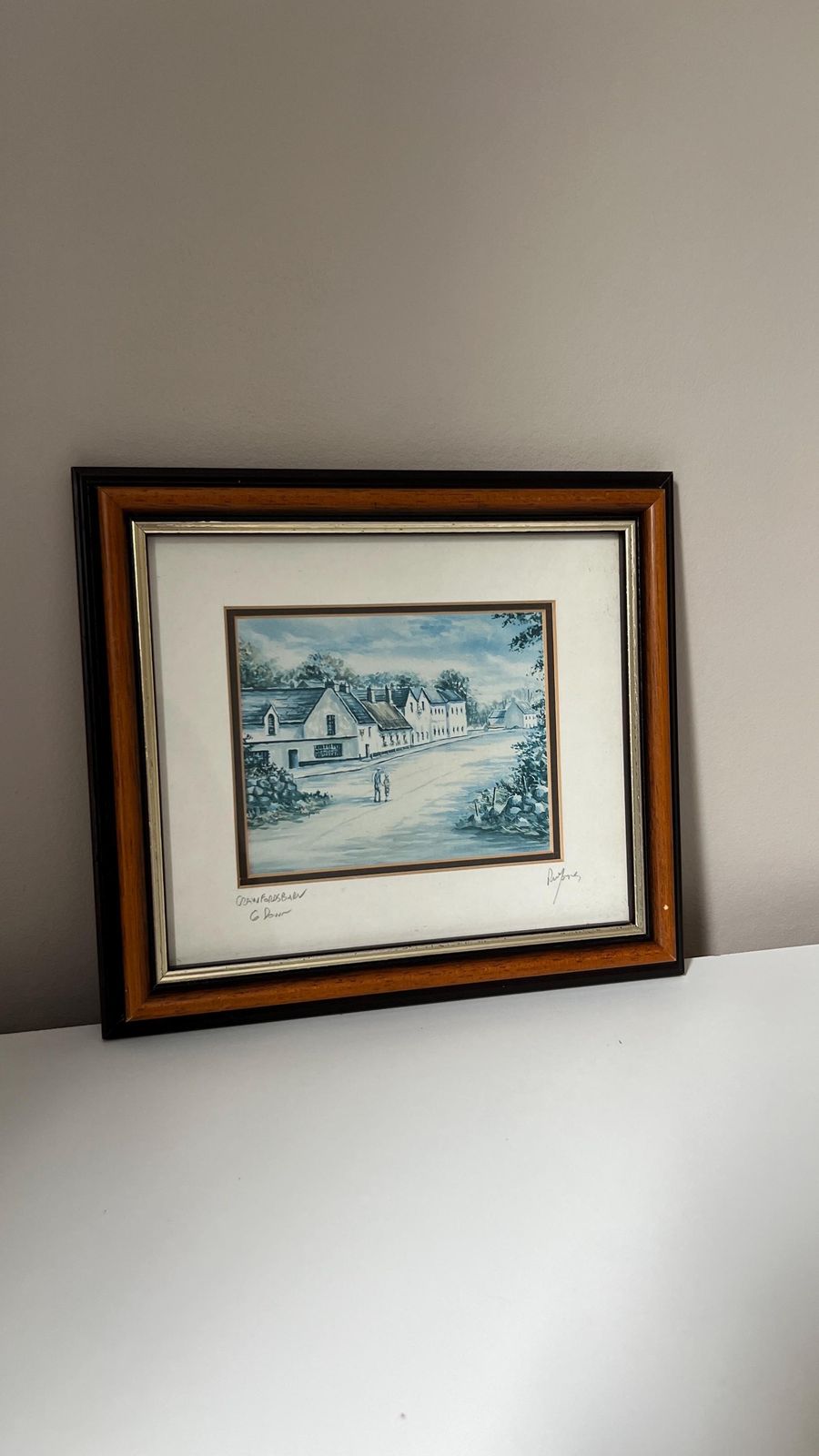 Signed Print Of Crawfordsburn, Co. Down By R. W. Young – Framed & Glazed