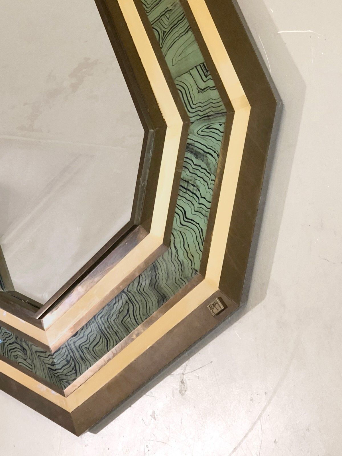 6737.0 1970 Jean Claude Mahey Art Deco Mirror Neo Classical Shabby Chic Pergay Jansen photo