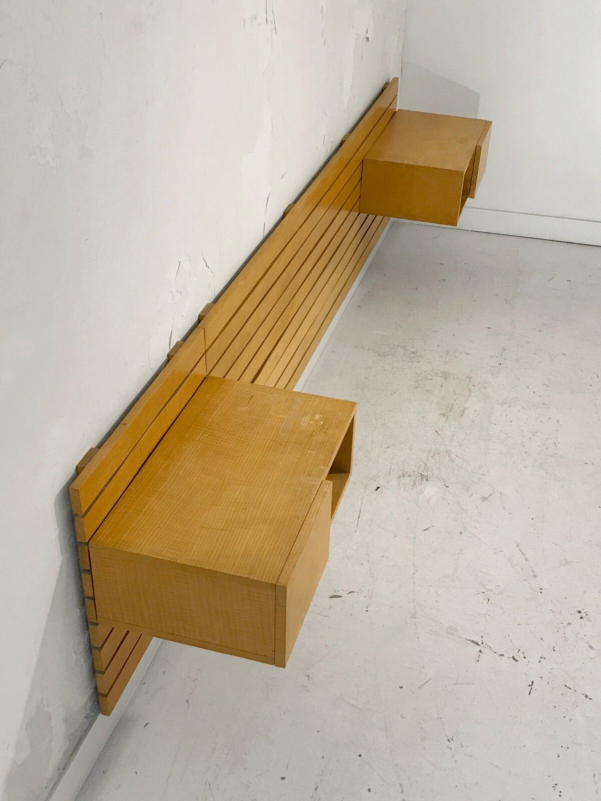 1950 Alain Richard Bedhead & Bedsides Modernist Reconstruction Perriand photo for sale
