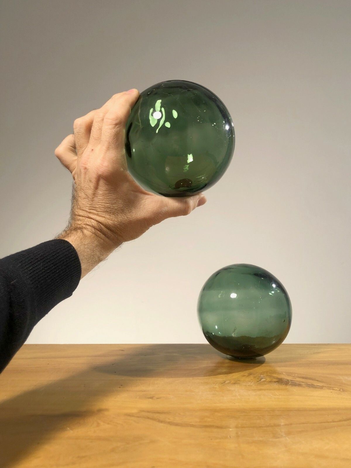 1960 Biot 3 Modernist Glass Sculptures Free Form Shabby Chic Morin Murano photo 1516.0