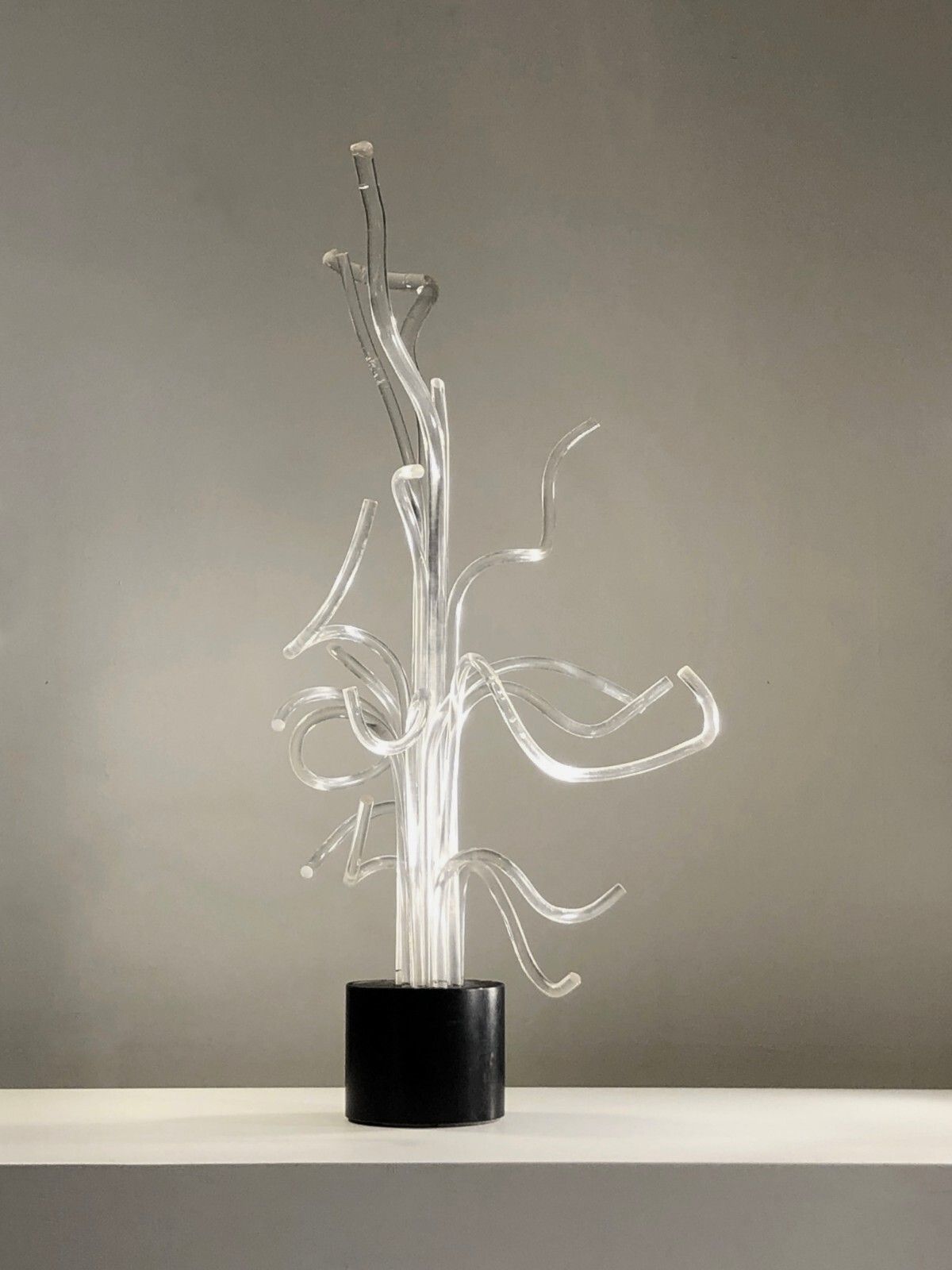 1970 Philippe Cheverny Kinetic Sculpture Plexiglas Op Art Pop Lucite Space Age