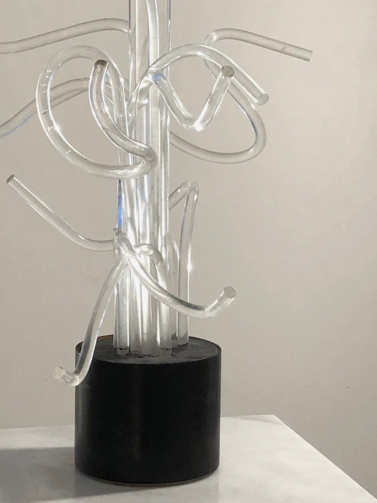 1970 Philippe Cheverny Kinetic Sculpture Plexiglas Op Art Pop Lucite Space Age photo vintage