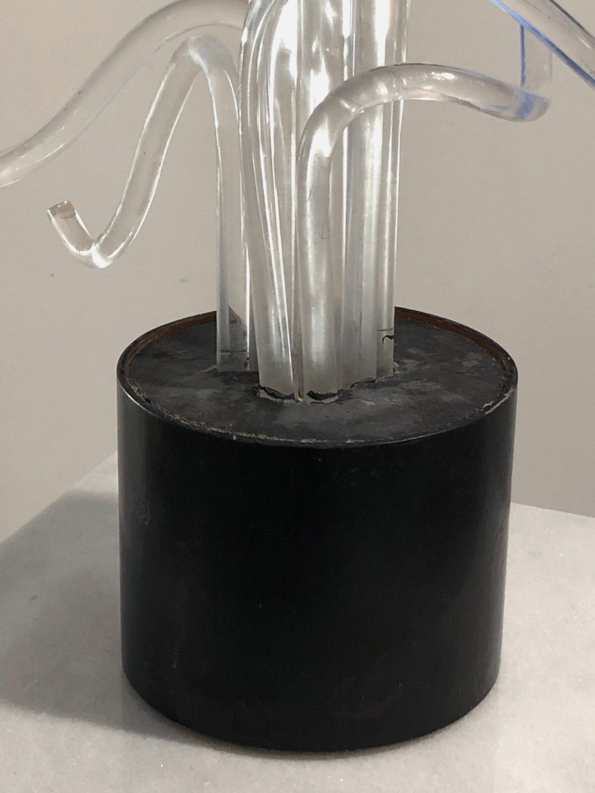 photo vinterior 1970 Philippe Cheverny Kinetic Sculpture Plexiglas Op Art Pop Lucite Space Age