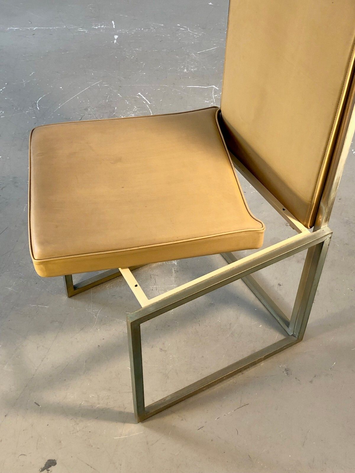photo furniture 1970 House Jansen Post Modernist Chair Shabby Chic Willy Rizzo Romeo Rega