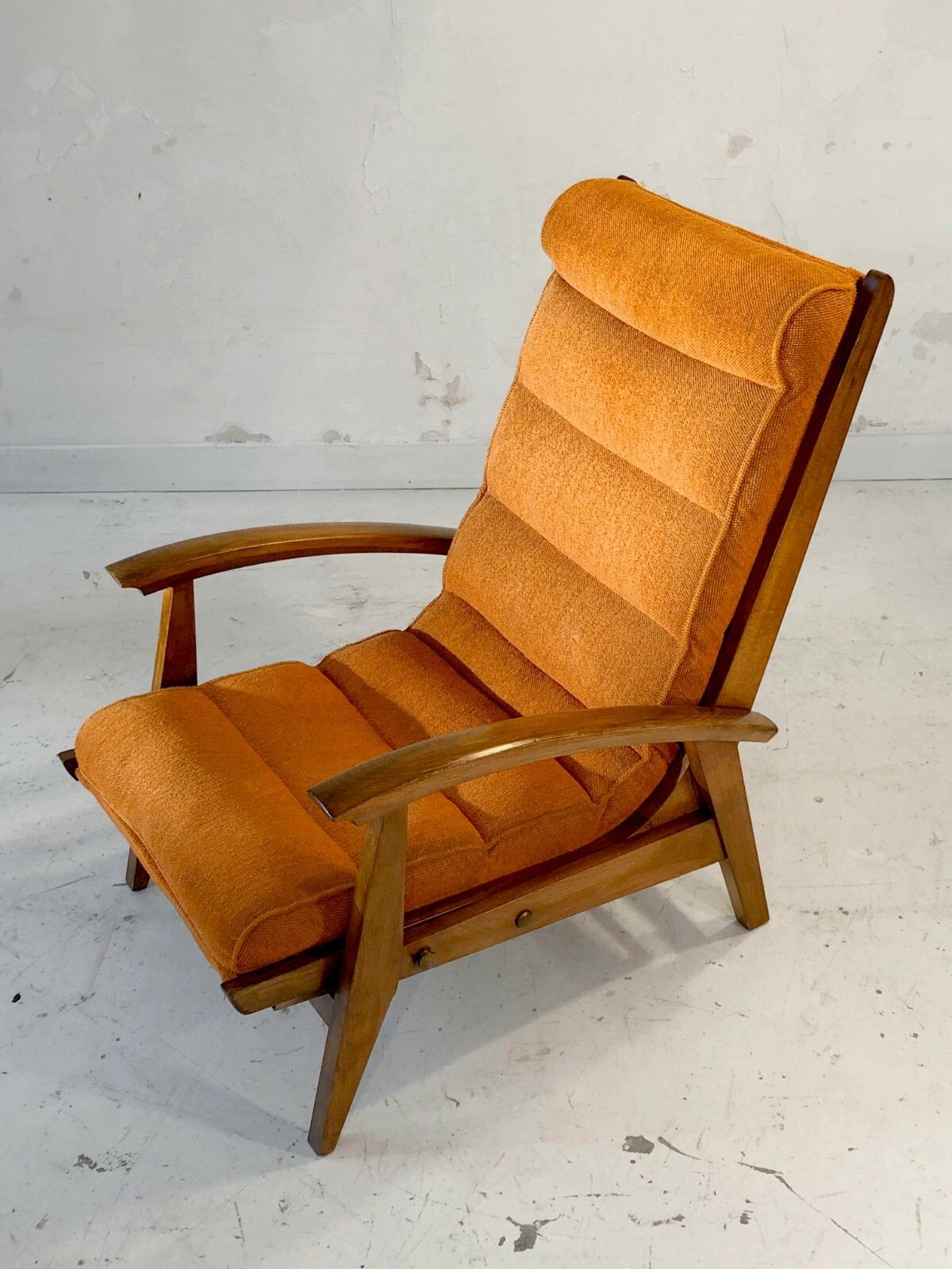 1950 Guy Besnard Freespan Modernist Chair Reconstruction Arp Quaillette Motte photo for sale