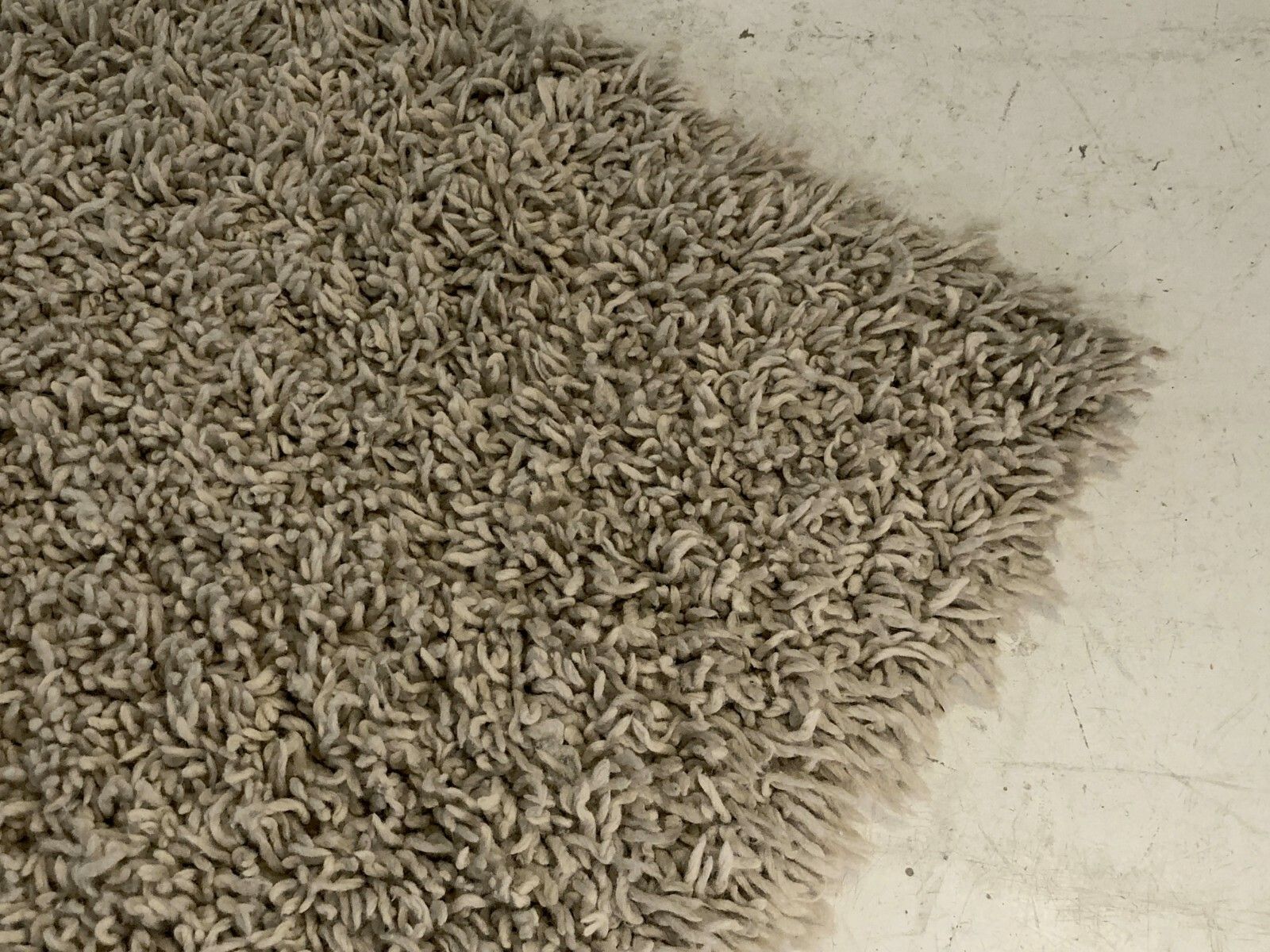 1970 Large Modernist Folk Art Shabby Chic Wool Carpet photo for sale