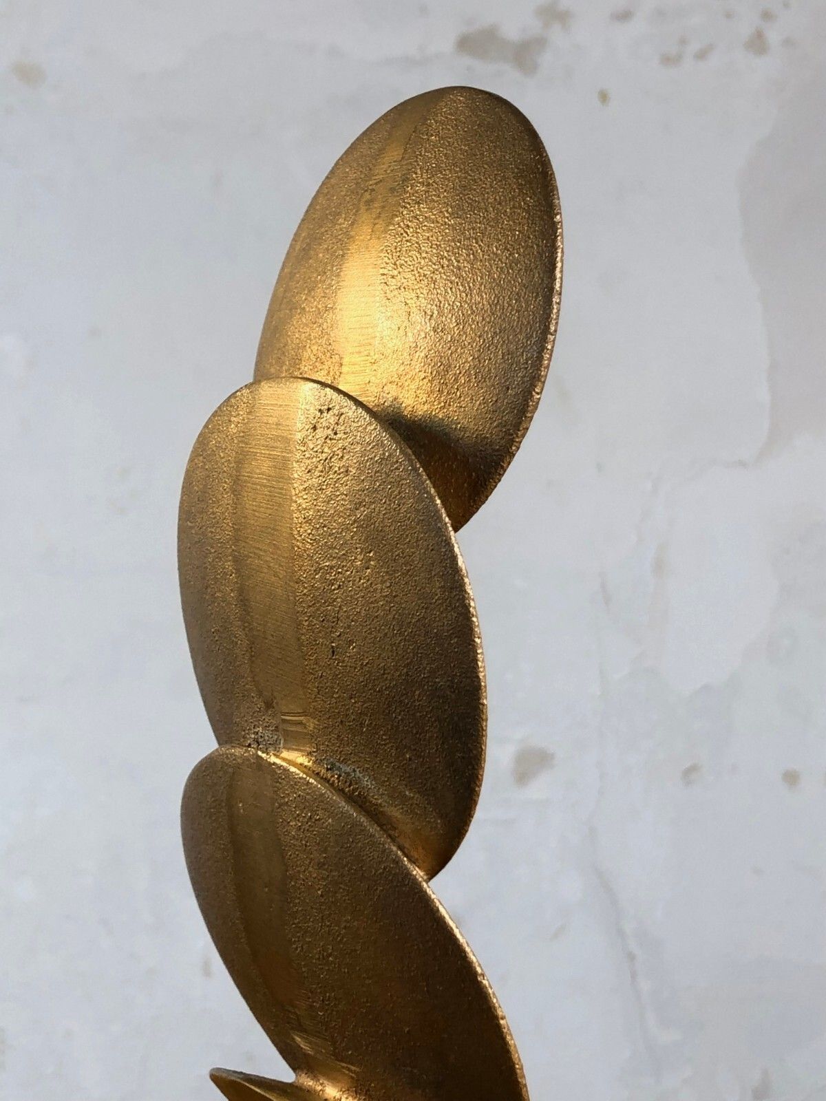 1990 Georges Saulterre Kinetic Sculpture Space Age Shabby Chic Bronze Pol Buri photo Art