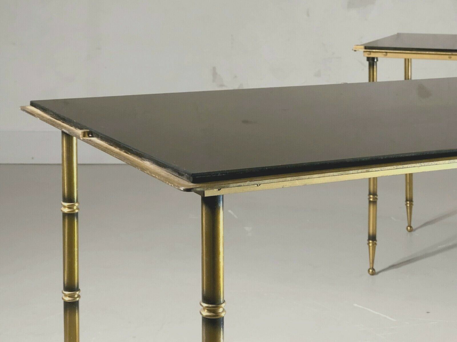 1950 House Rings 2 Bamboo Coffee Table Art Deco Shabby Chic Neo Classical Adnet photo furniture