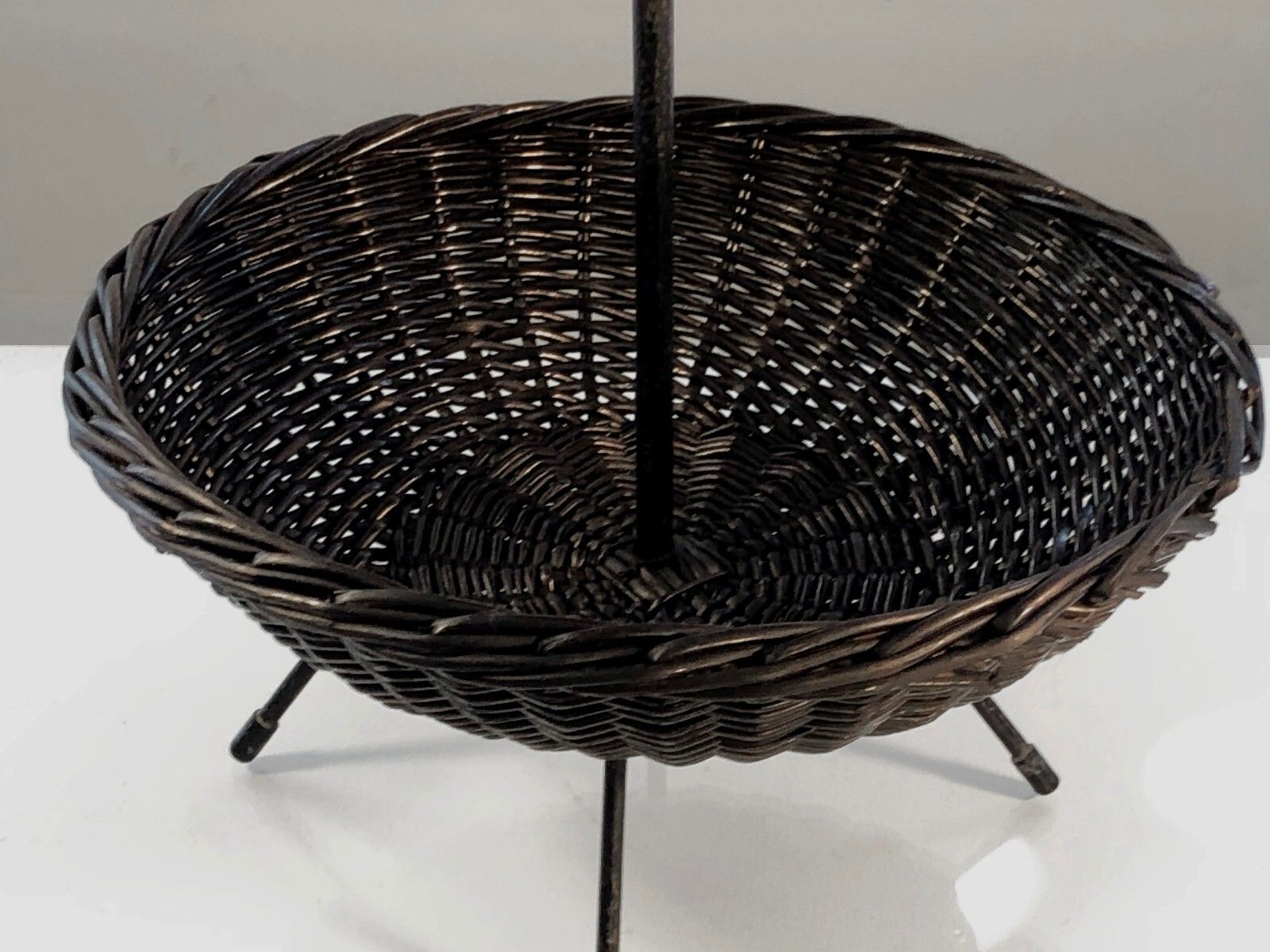 1950 Mategot Modernist Brutalist Free Form Folk Art Flat Basket photo for sale