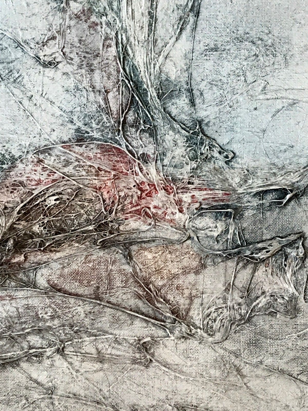 1970 Rene Lamoureux Modernist Painting Abstraction Lyrical Form Free Pollock photo 2021.0