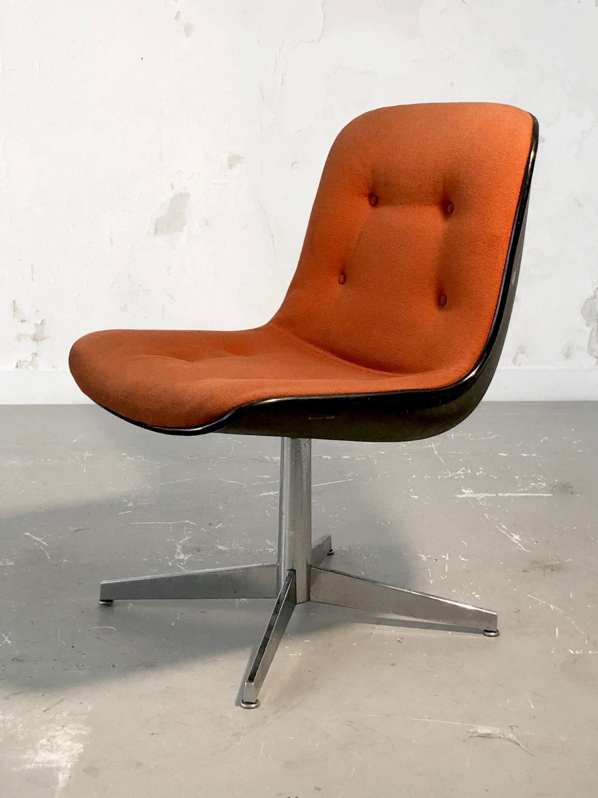1960 Randall Buck Strafor 2 Armchairs Office Modernist Space Age Eames Knoll photo for sale